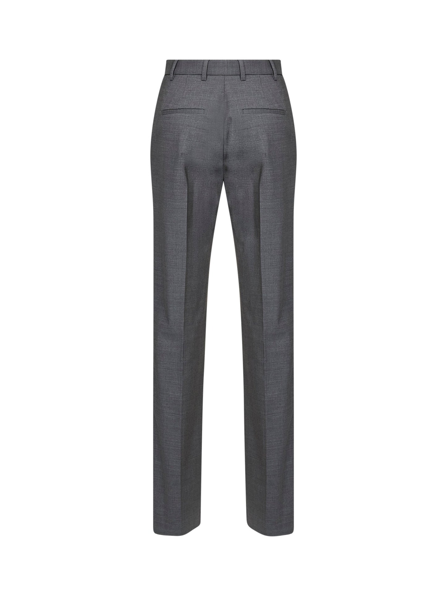 Giuseppe Di Morabito Women Dark Grey Virgin Wool Straight-Leg Tailored Trousers GIUSEPPE DI MORABITO