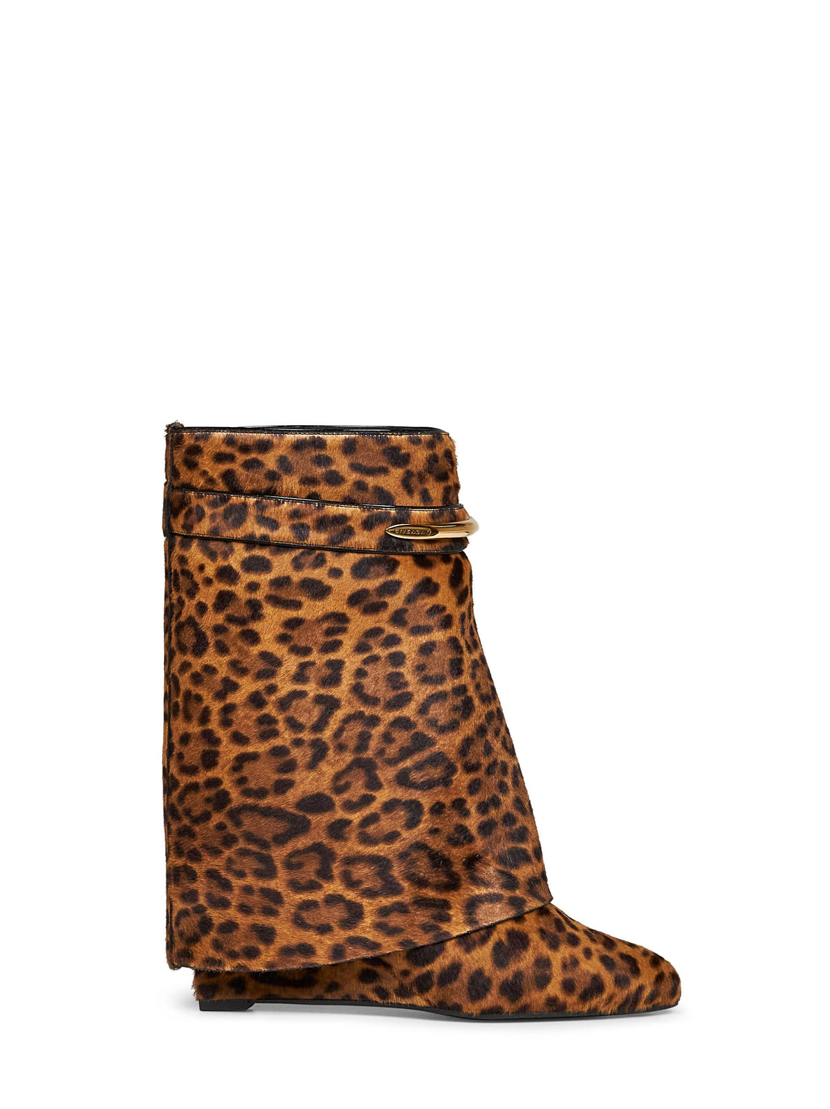 Givenchy Women Leopard Pony-Effect Leather Shark Pinch Ankle Boots <Br/> GIVENCHY