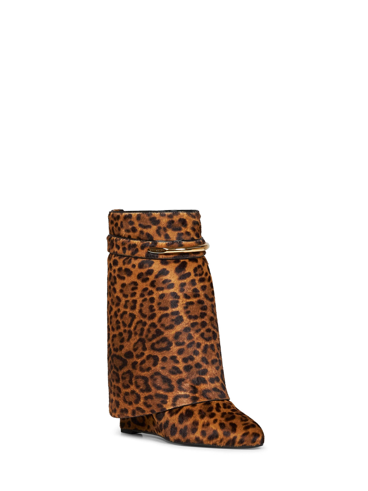 Givenchy Women Leopard Pony-Effect Leather Shark Pinch Ankle Boots <Br/> GIVENCHY