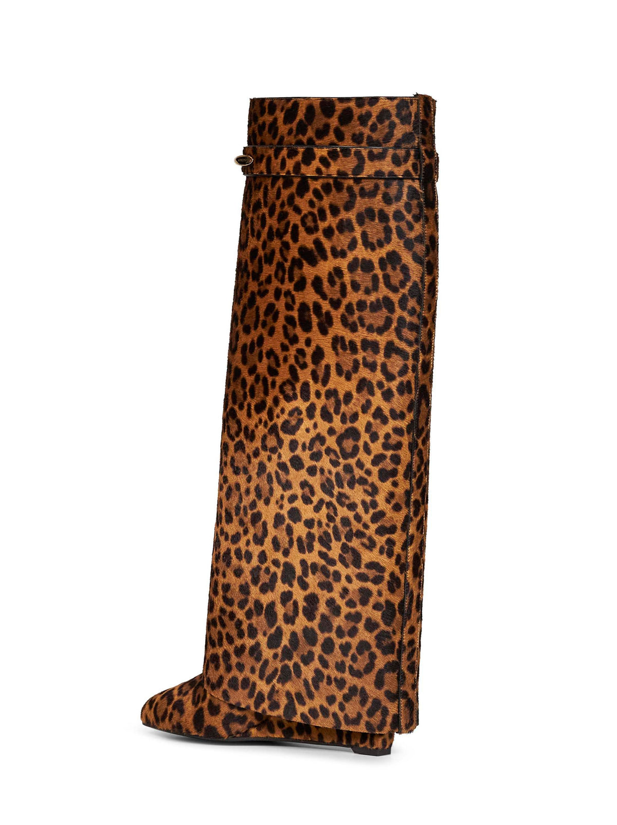 Givenchy Women Leopard Pony-Effect Leather Shark Pinch Knee-High Boots GIVENCHY