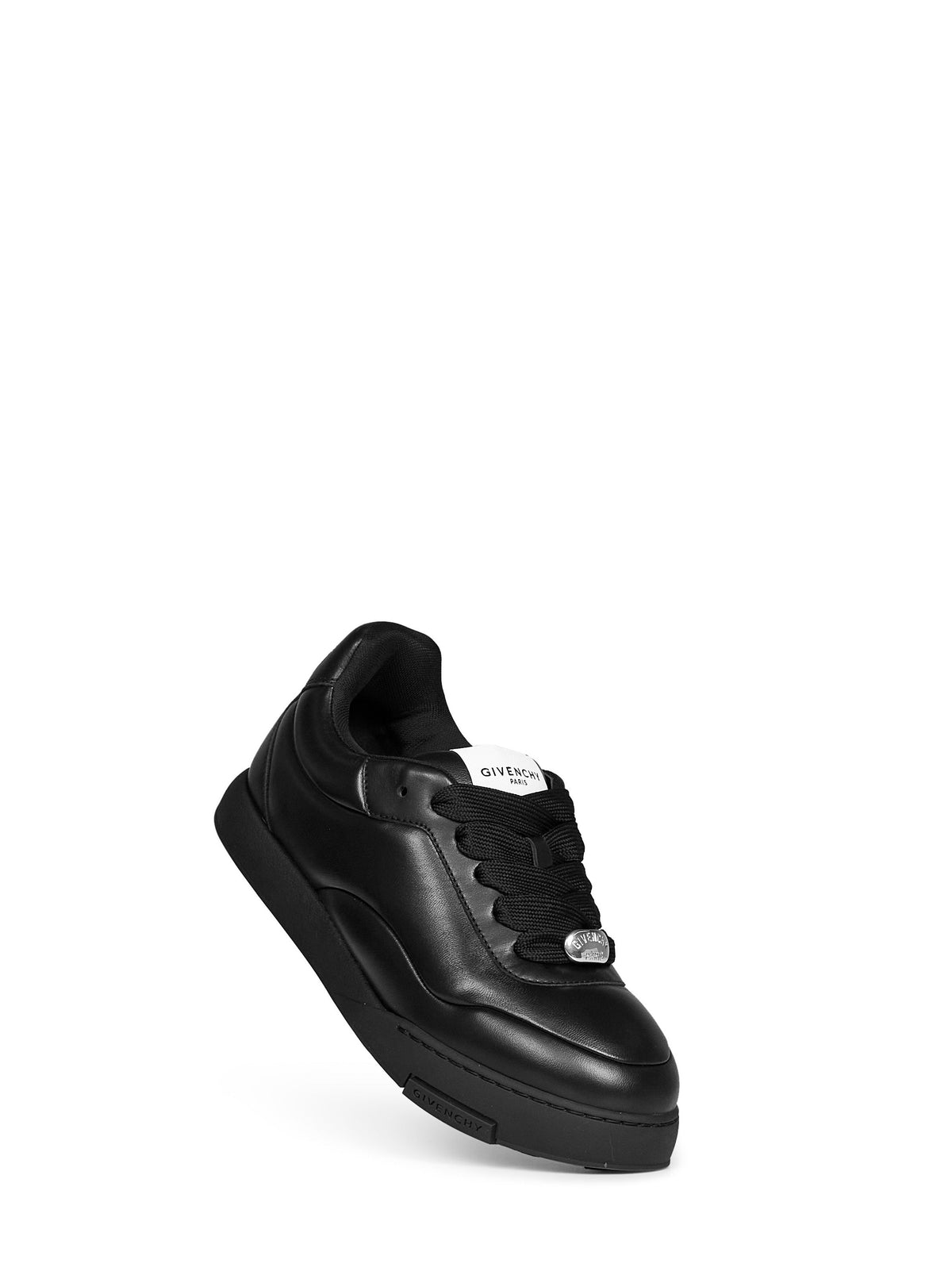 Givenchy Men Black Nappa Leather Givenchy Puffy Yard Sneakers GIVENCHY
