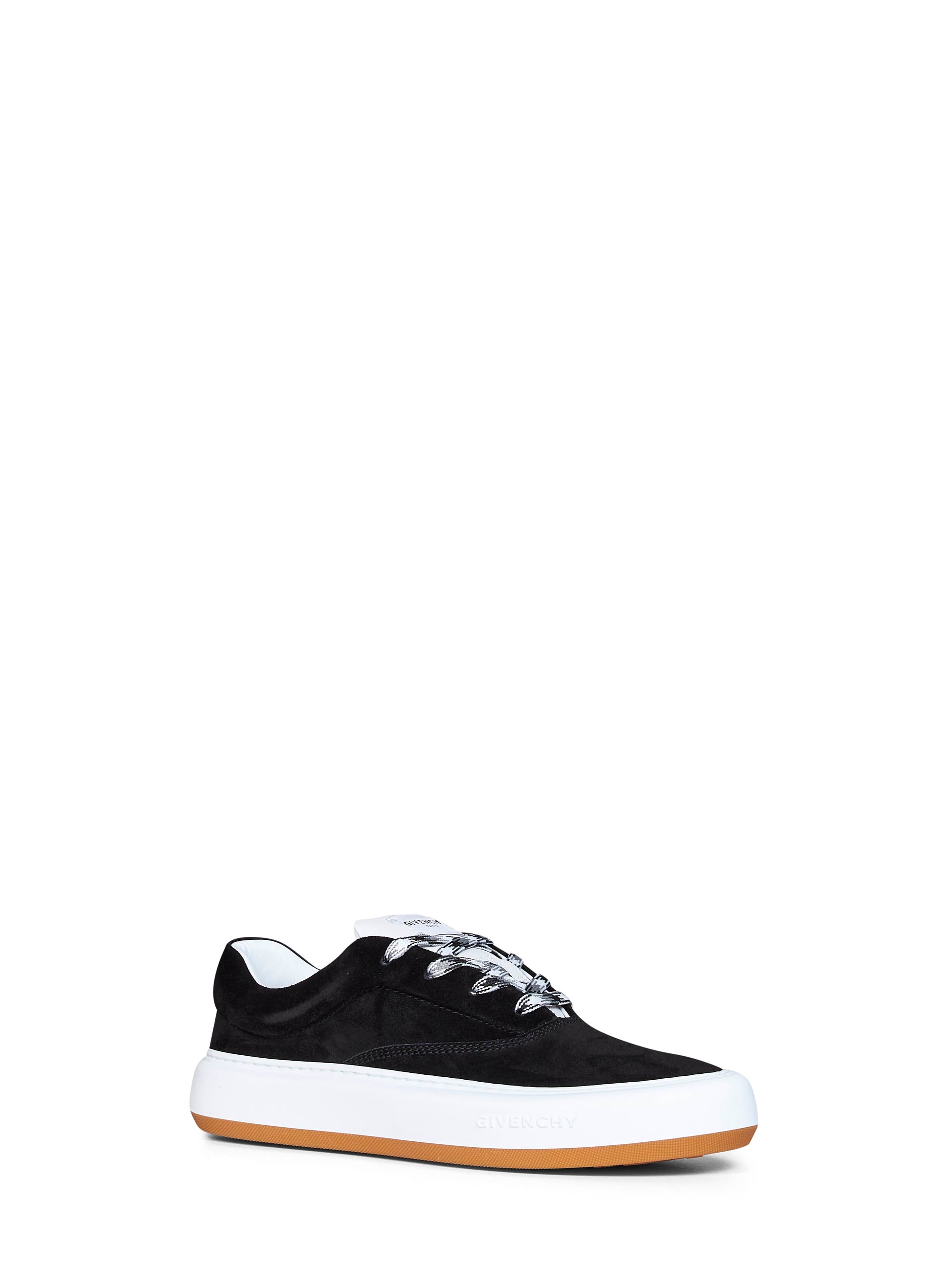 Givenchy Men Black Suede New City Sneakers GIVENCHY