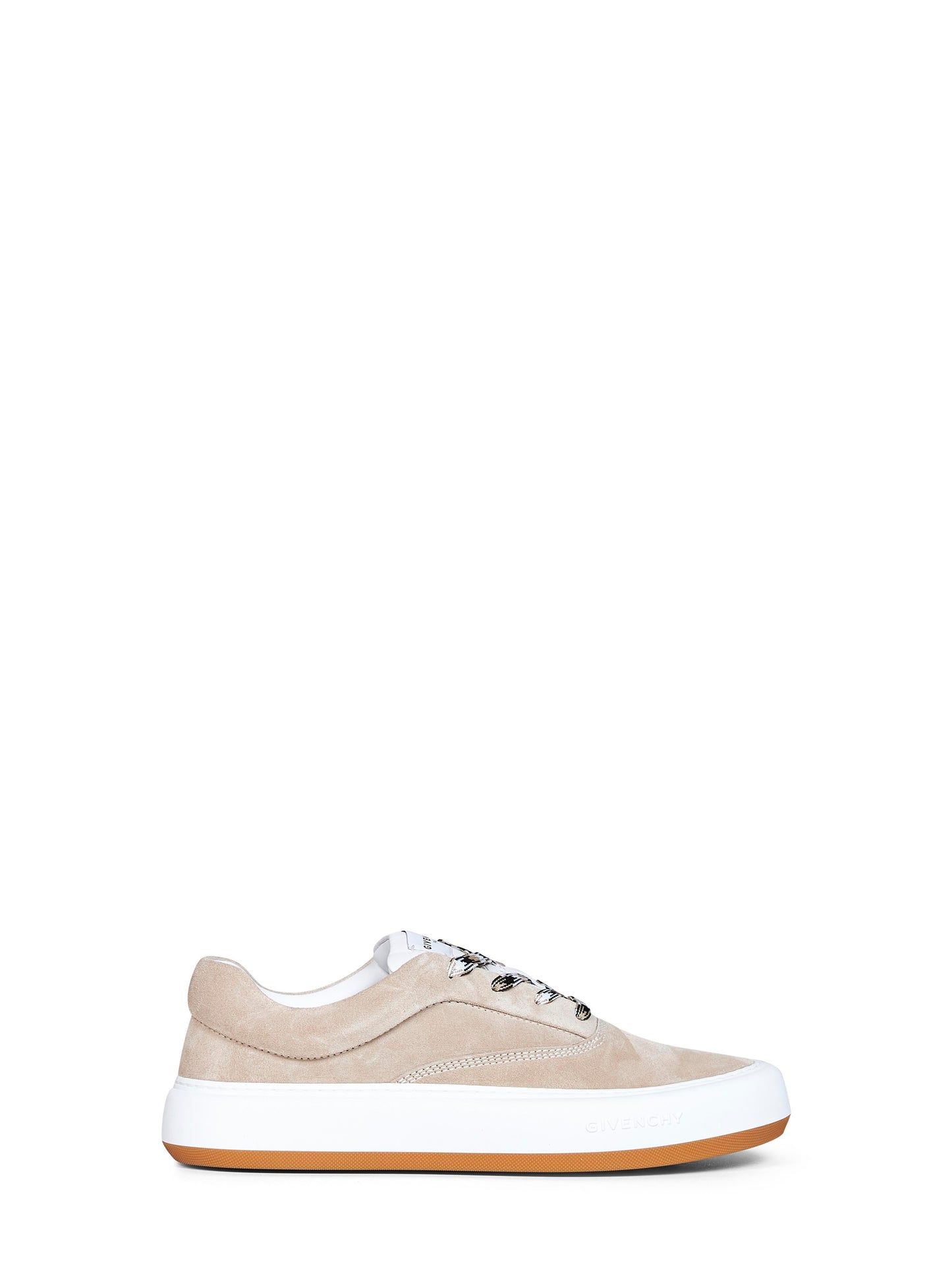Givenchy Men Beige Suede New City Sneakers GIVENCHY