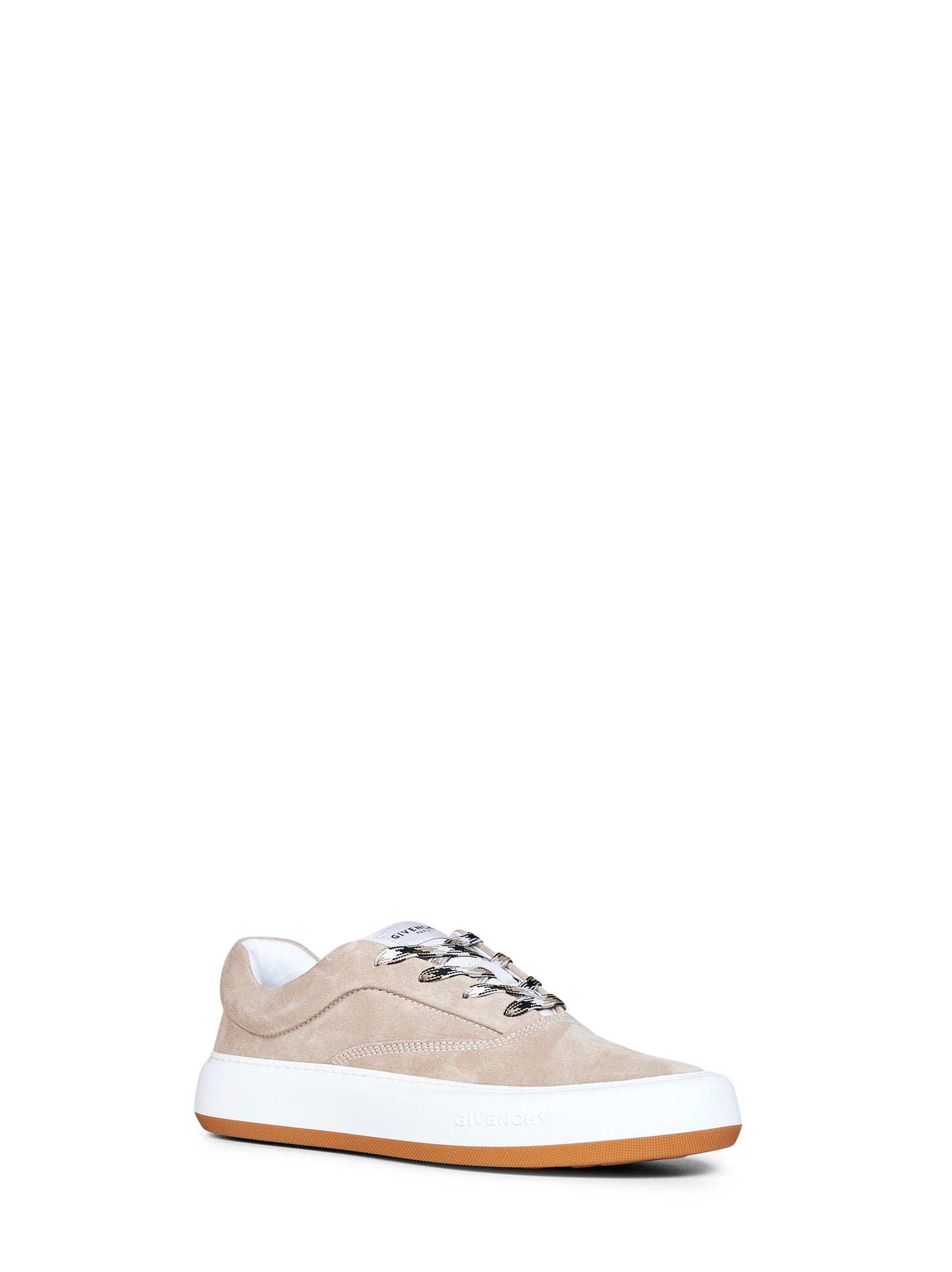 Givenchy Men Beige Suede New City Sneakers GIVENCHY