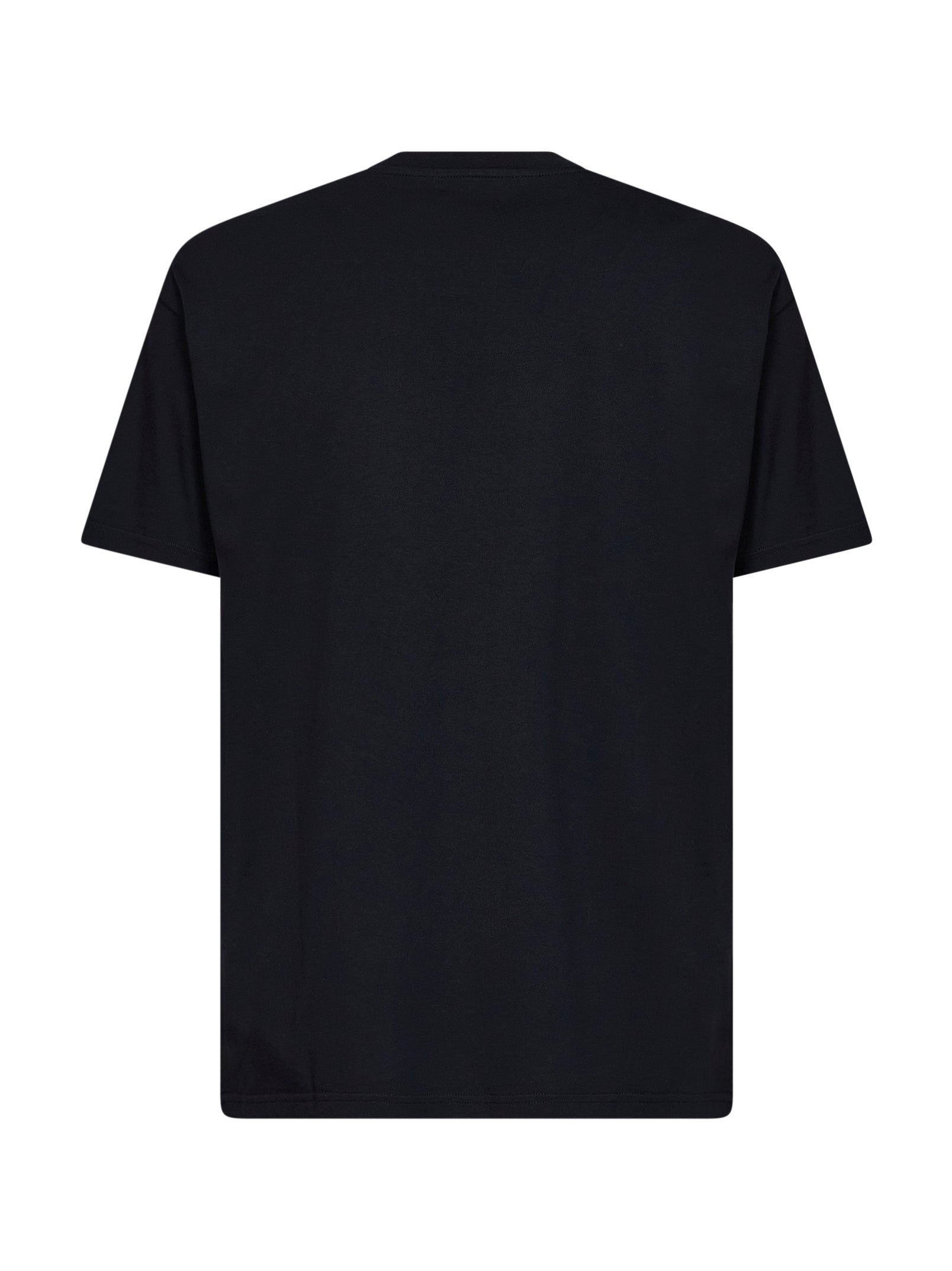 Givenchy Men Black Cotton T-Shirt With Photographic Negative Print GIVENCHY