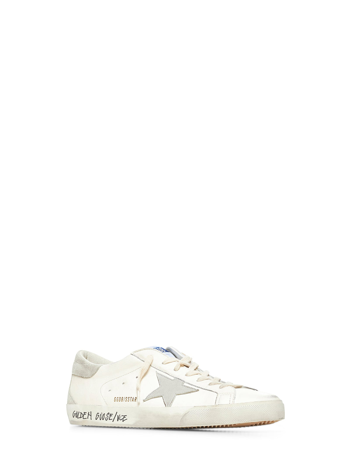 Golden Goose Men Super-Star Sneakers In White Leather GOLDEN GOOSE