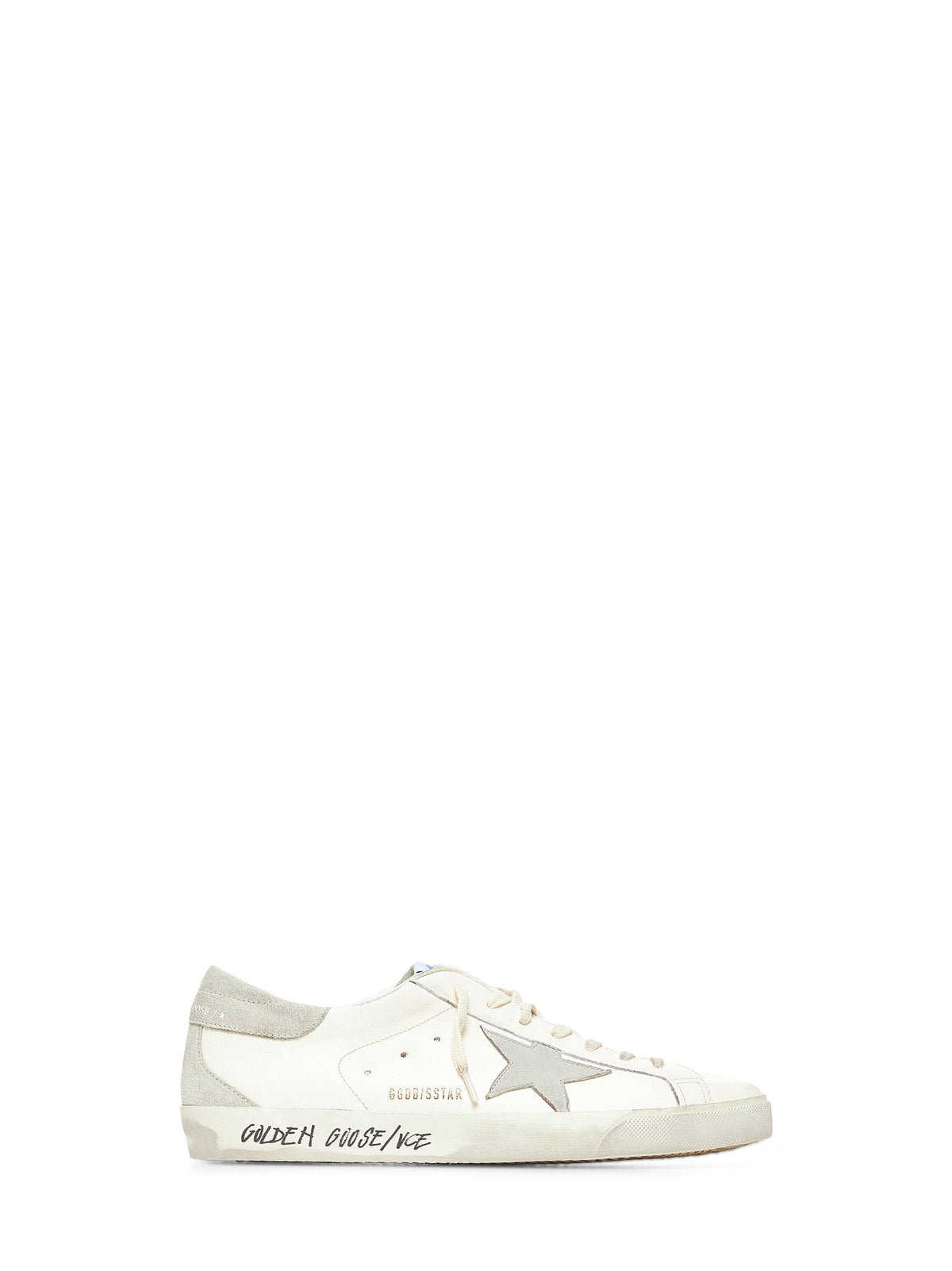 Golden Goose Men Super-Star Sneakers In White Leather GOLDEN GOOSE