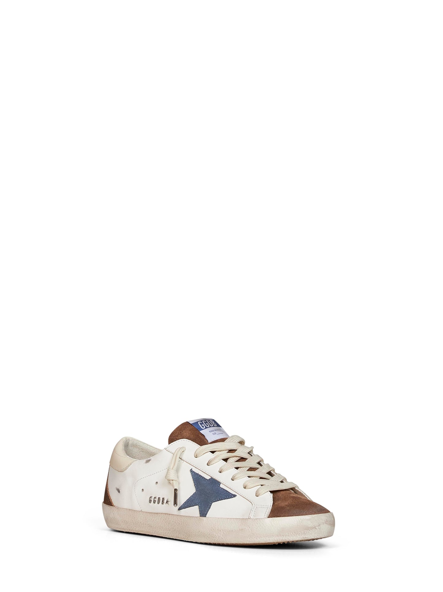 Golden Goose Men White Leather Super-Star Sneakers GOLDEN GOOSE