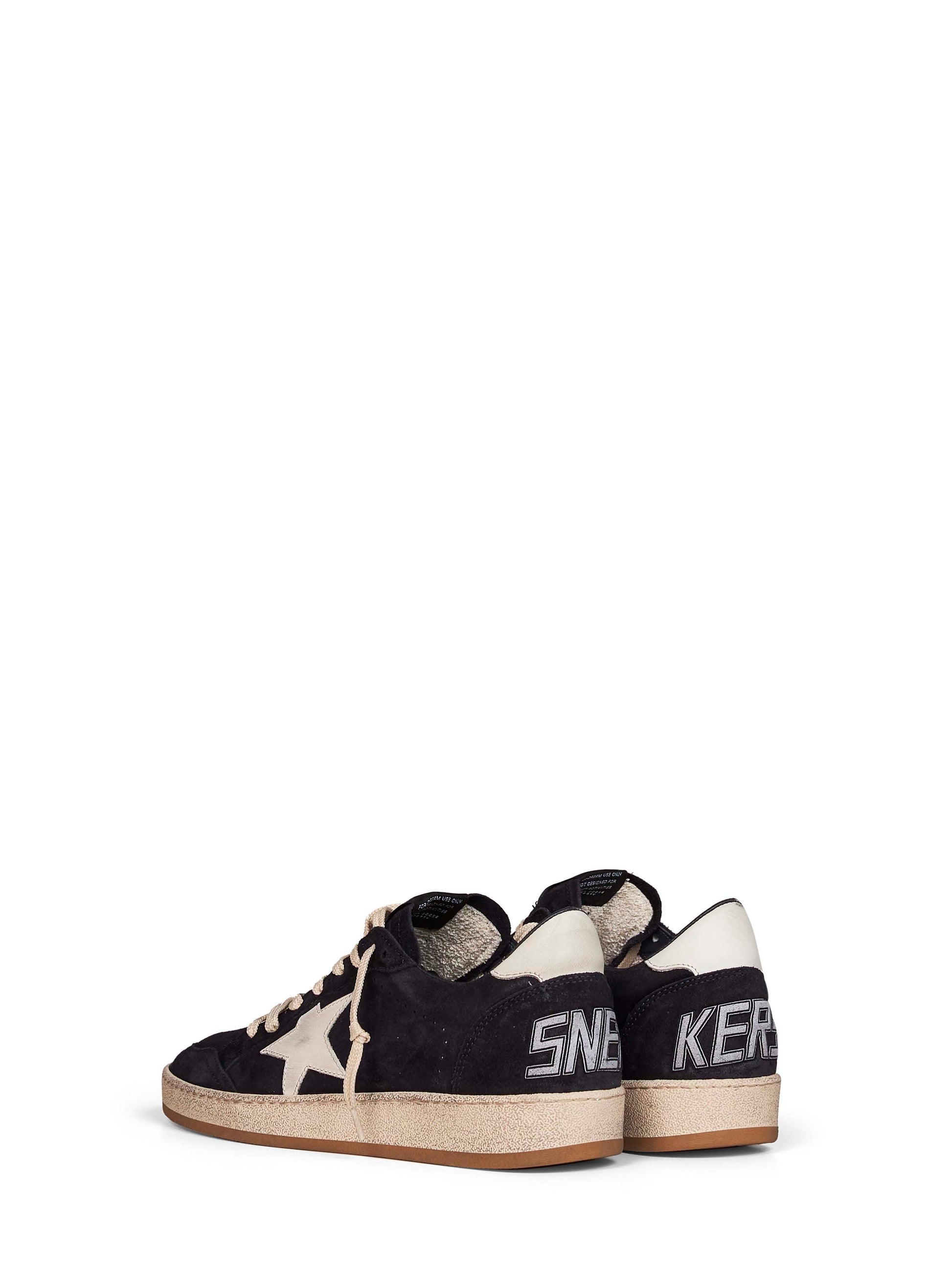 Golden Goose Men Dark Blue Suede Ball Star Sneakers GOLDEN GOOSE
