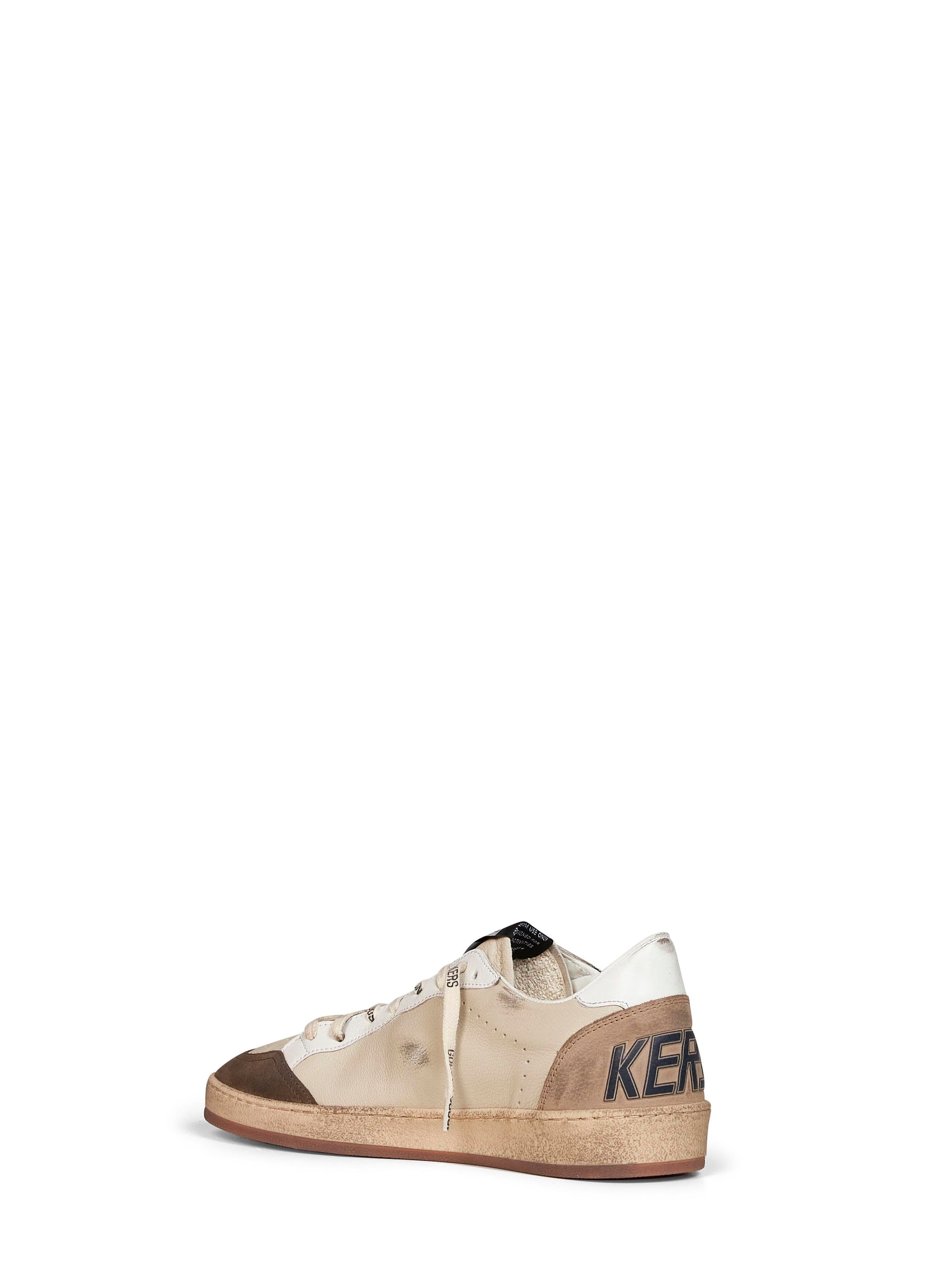 Golden Goose Men Cream Leather Ball Star Sneakers GOLDEN GOOSE