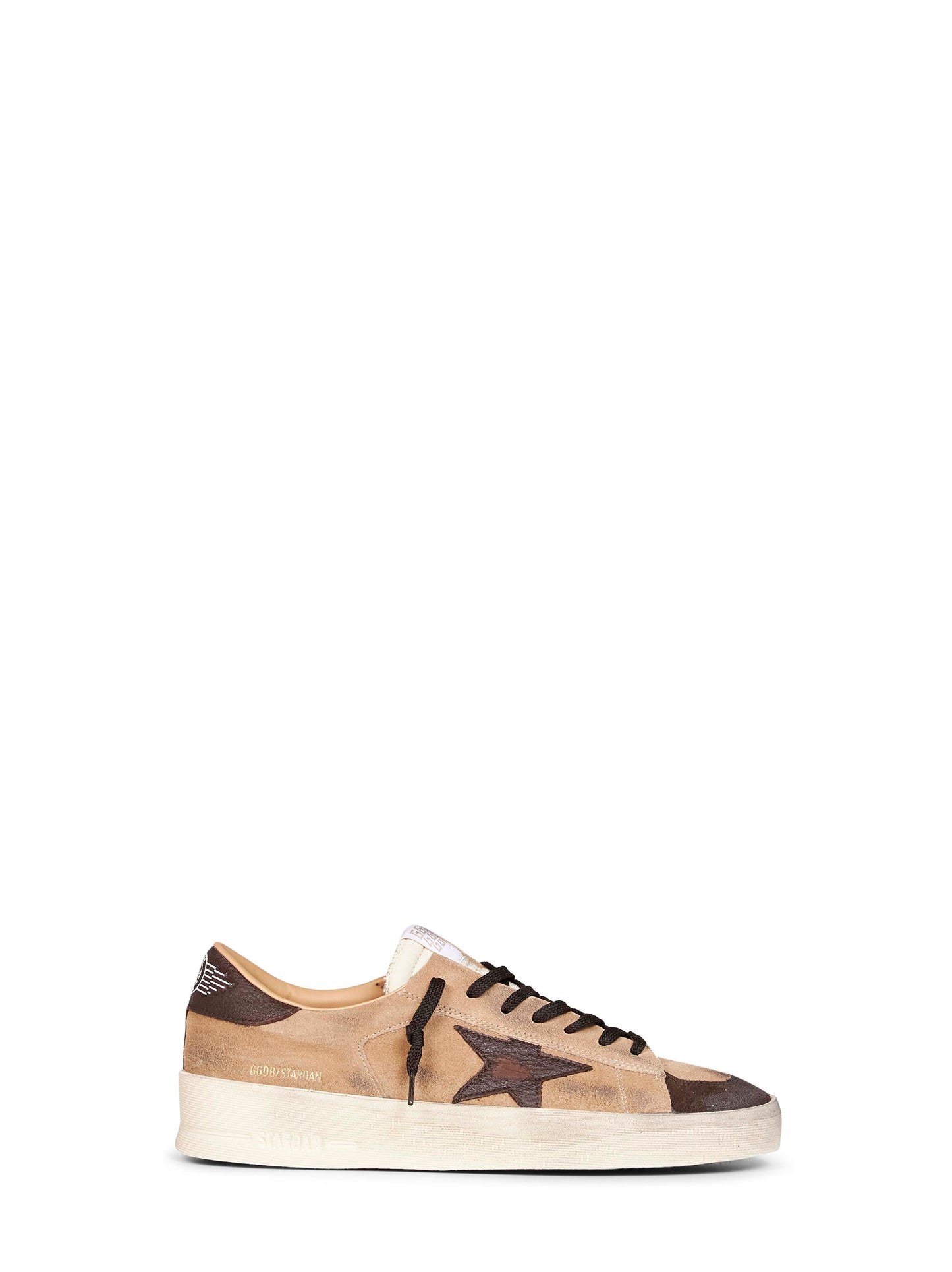 Golden Goose Men Beige Suede Stardan Sneakers GOLDEN GOOSE
