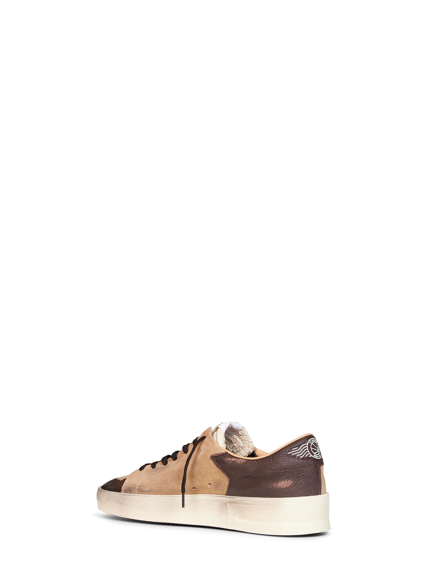 Golden Goose Men Beige Suede Stardan Sneakers GOLDEN GOOSE