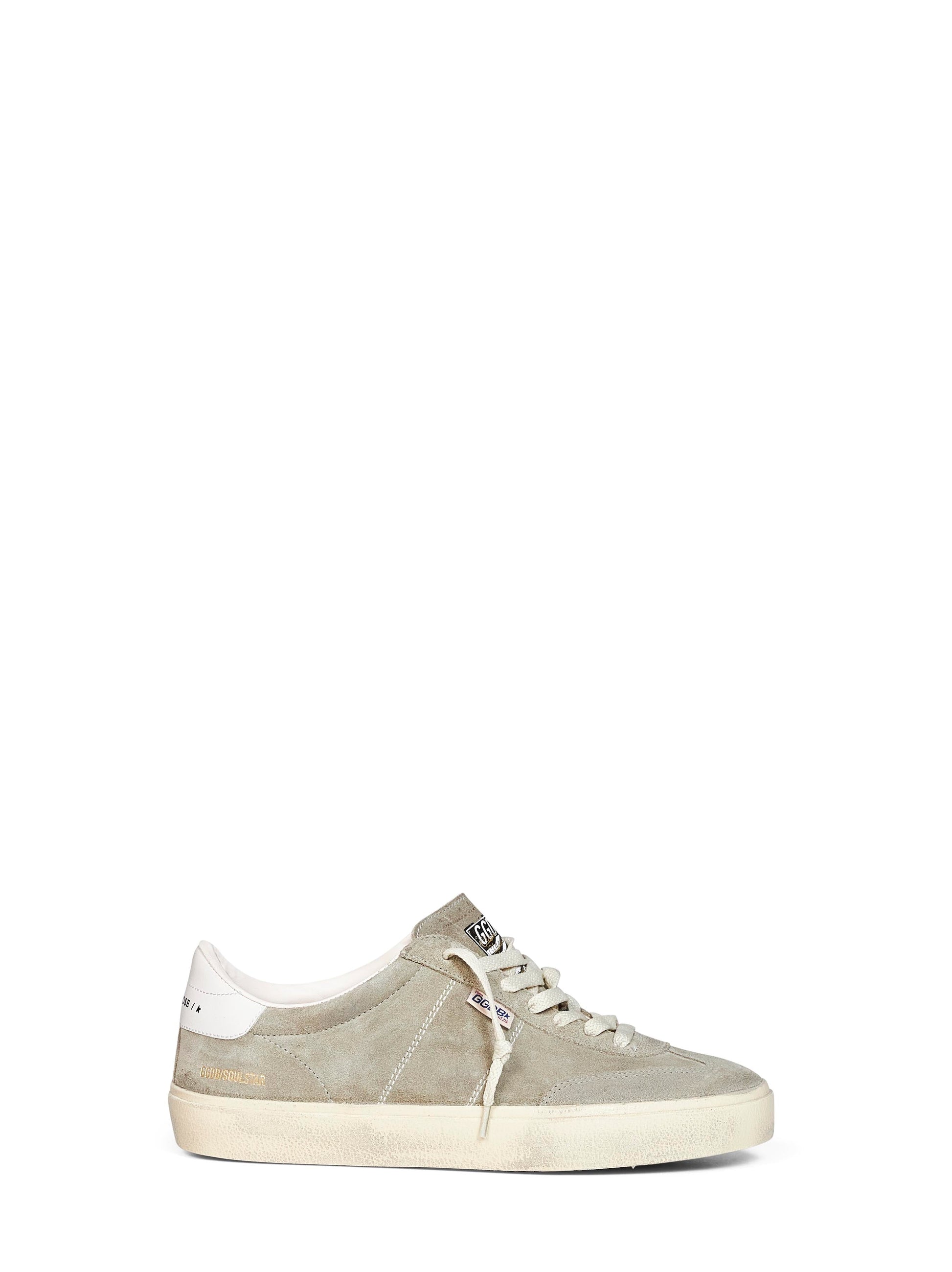 Golden Goose Men Taupe Suede Soul Star Sneakers GOLDEN GOOSE