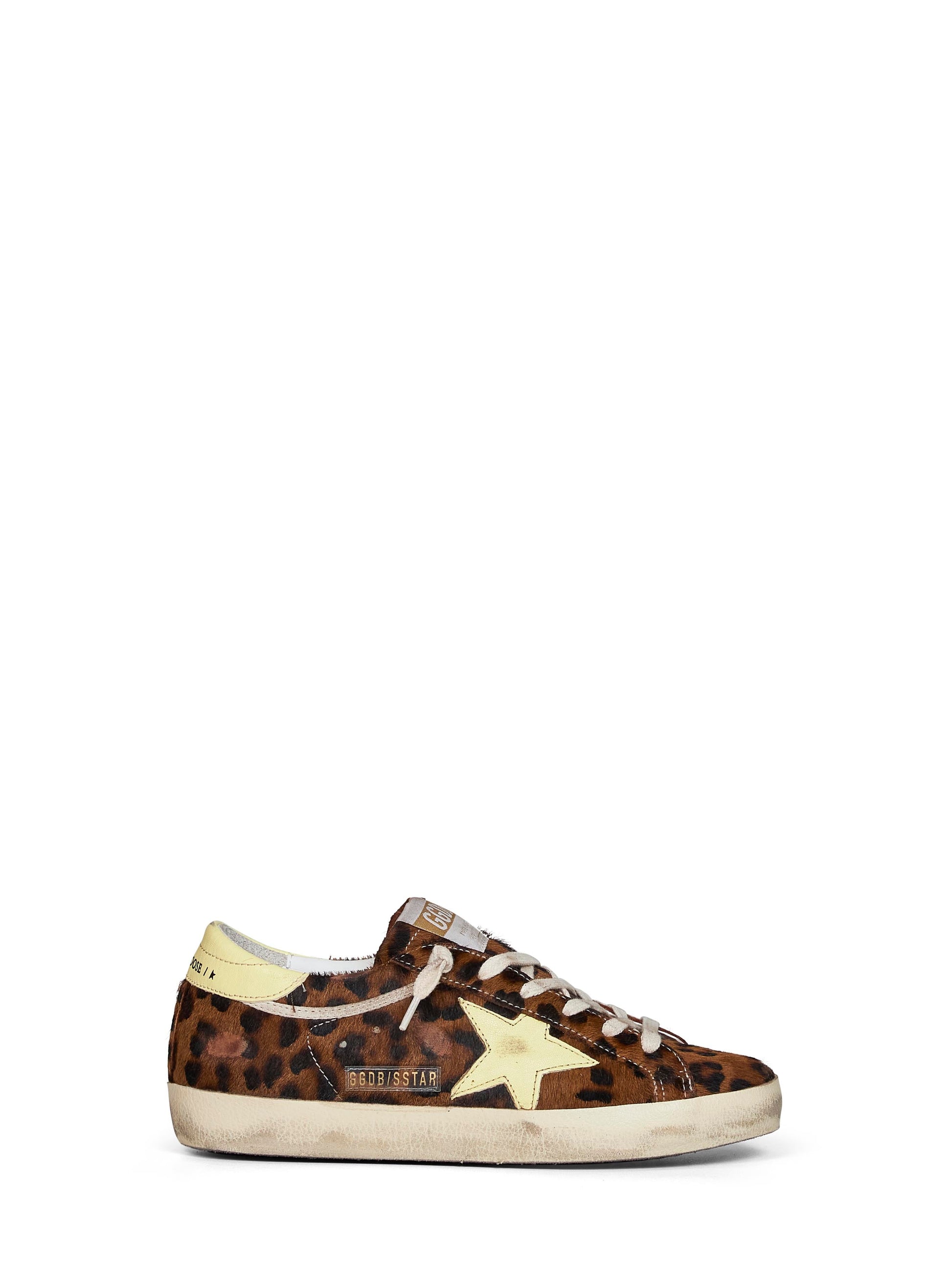 Golden Goose Women Leopard-Print Pony Skin Super-Star Sneakers GOLDEN GOOSE