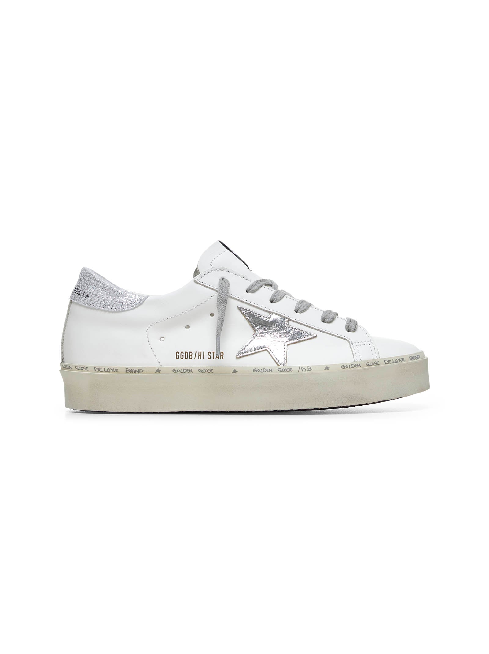Golden Goose Women White Hi Star Sneakers GOLDEN GOOSE