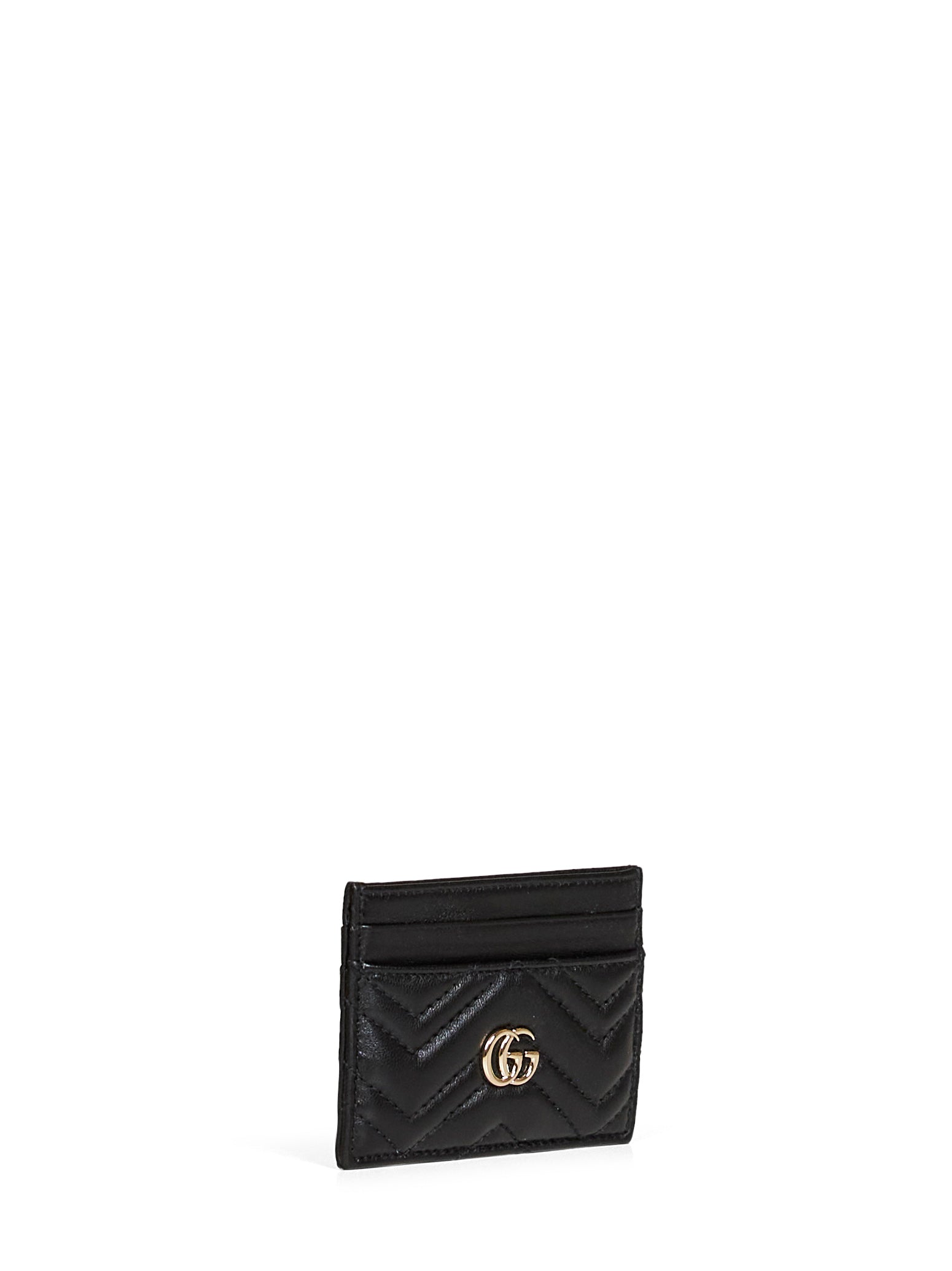 Gucci Women Black Gg Marmont Card Holder GUCCI