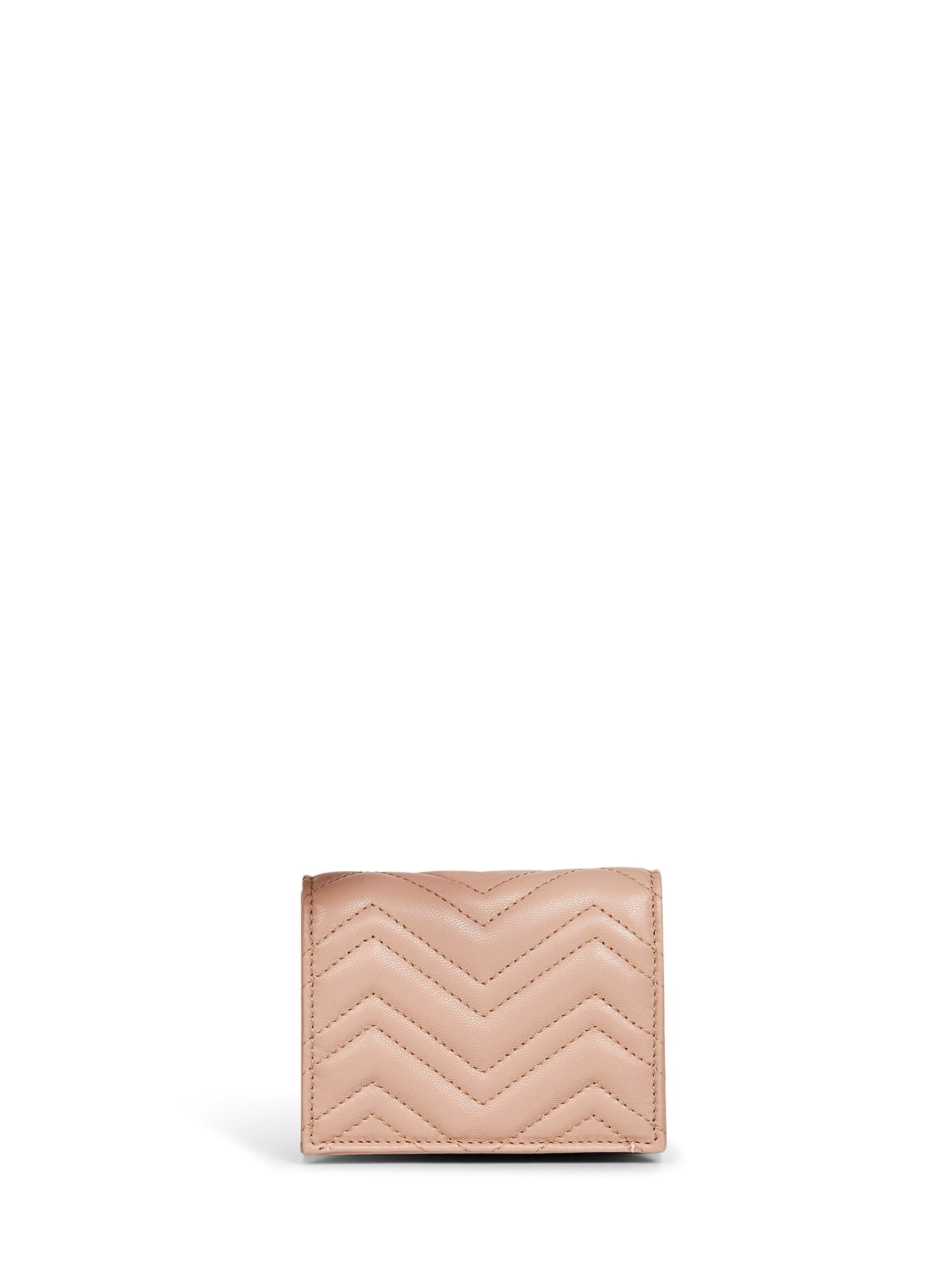 Gucci Women Pinky Beige Gg Marmont Card Case Wallet GUCCI
