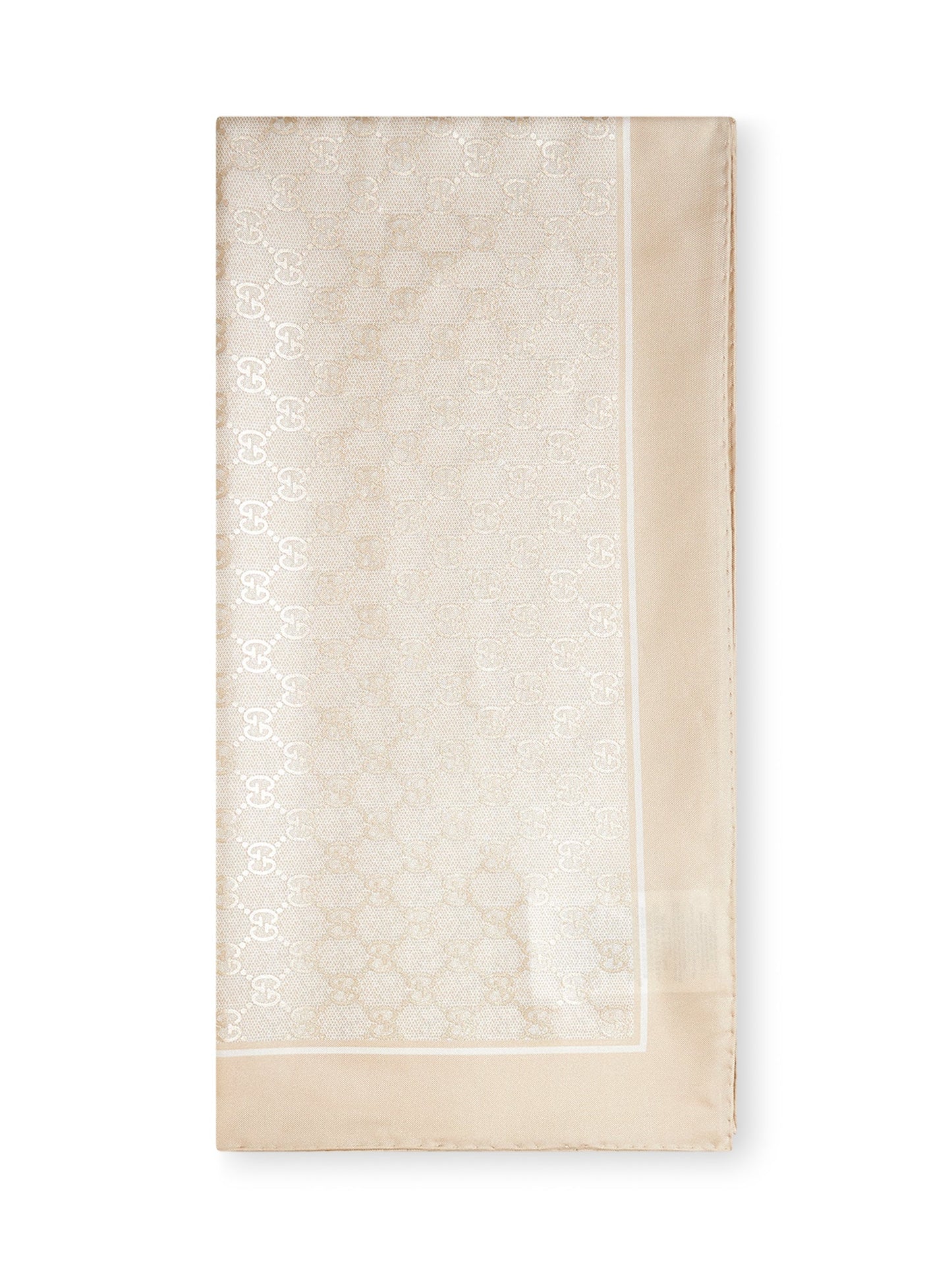 Gucci Women Ivory Gg Silk Carré GUCCI