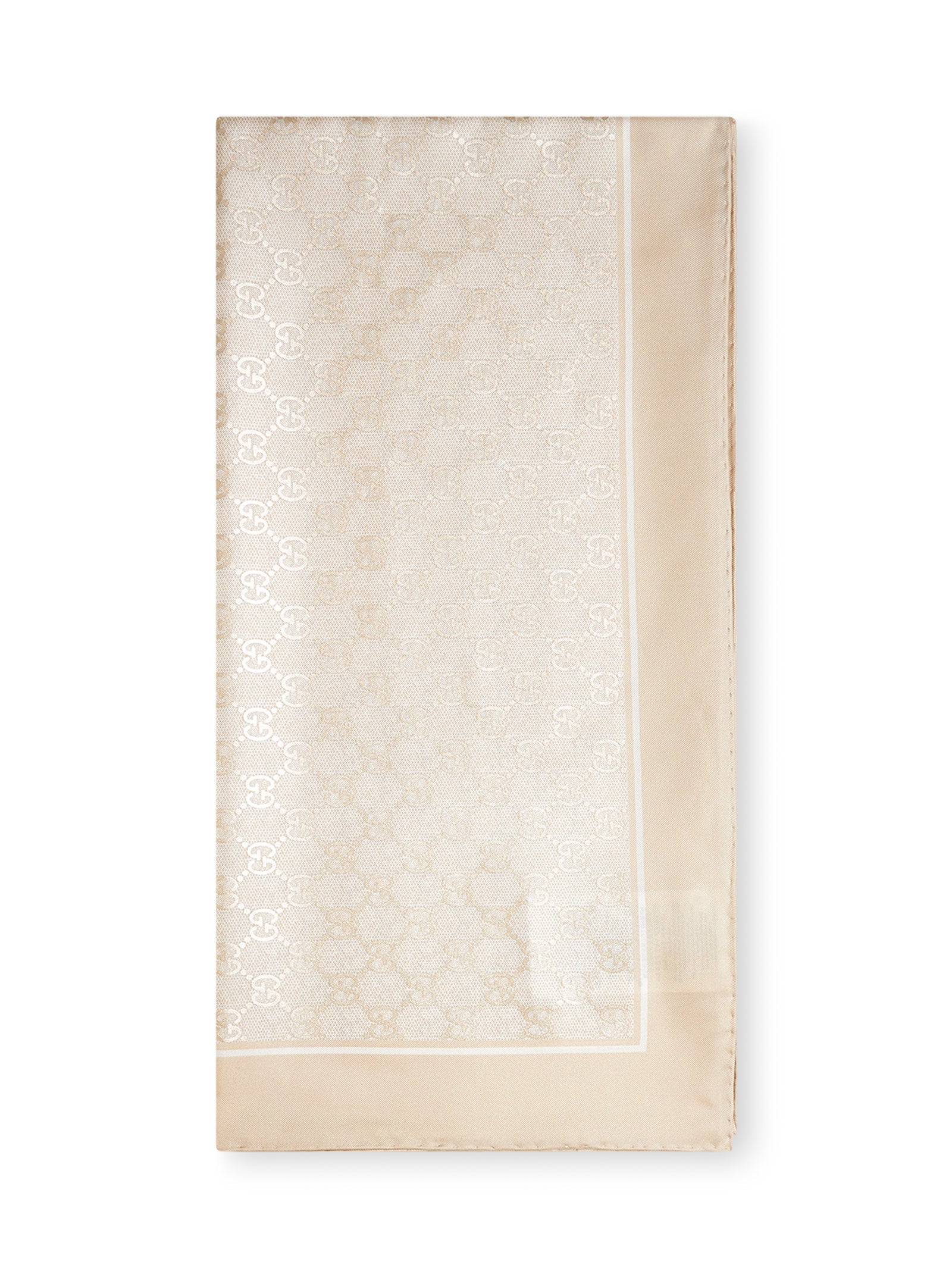 Gucci Women Ivory Gg Silk Carré GUCCI