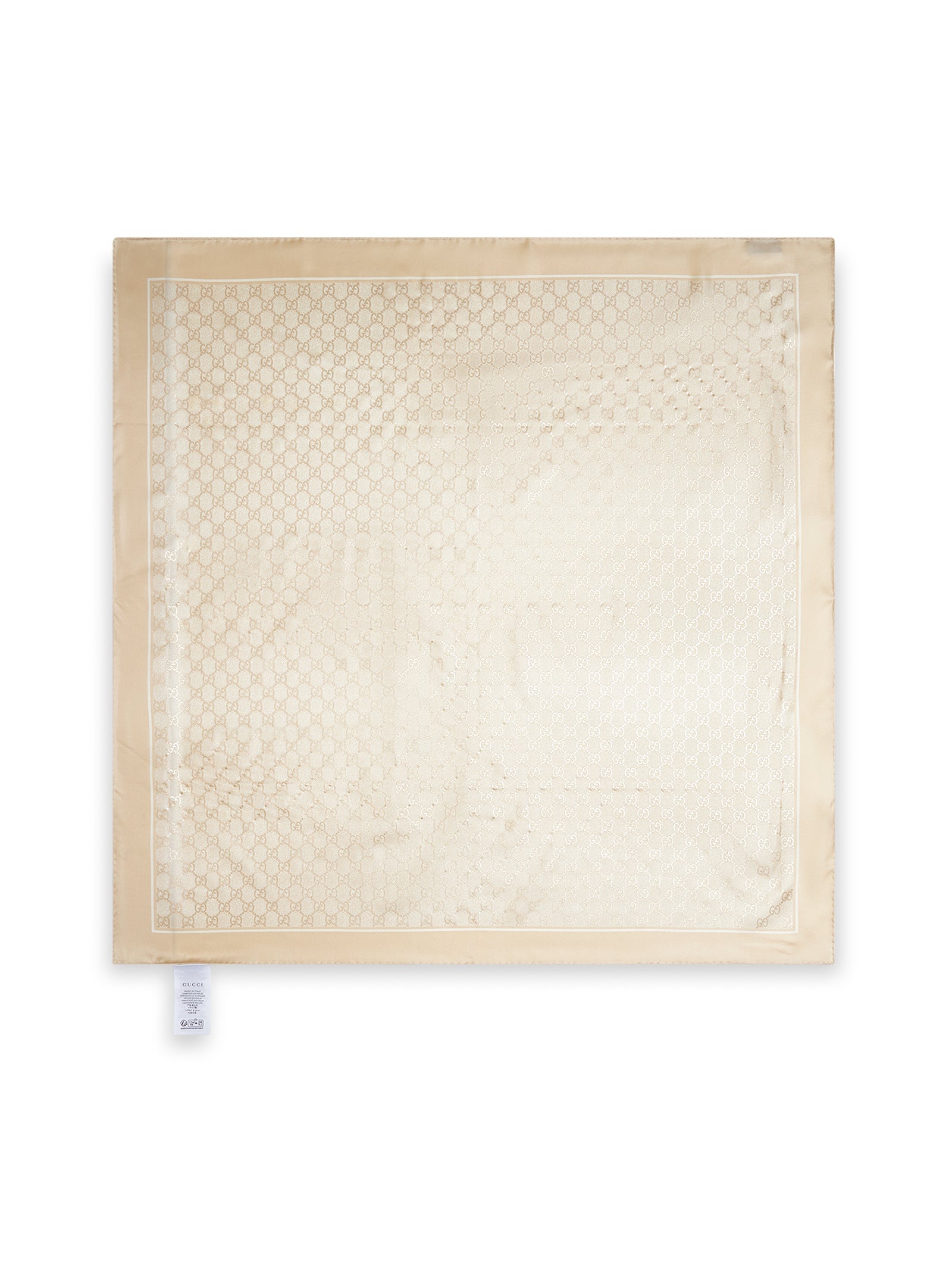 Gucci Women Ivory Gg Silk Carré GUCCI