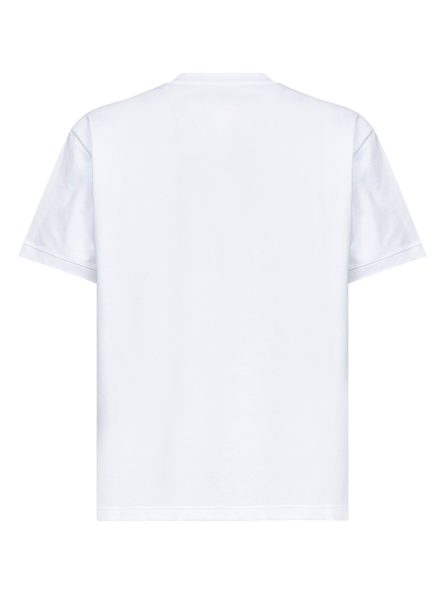 Gucci Men White Stretch Cotton Piqué Embroidered T-Shirt GUCCI