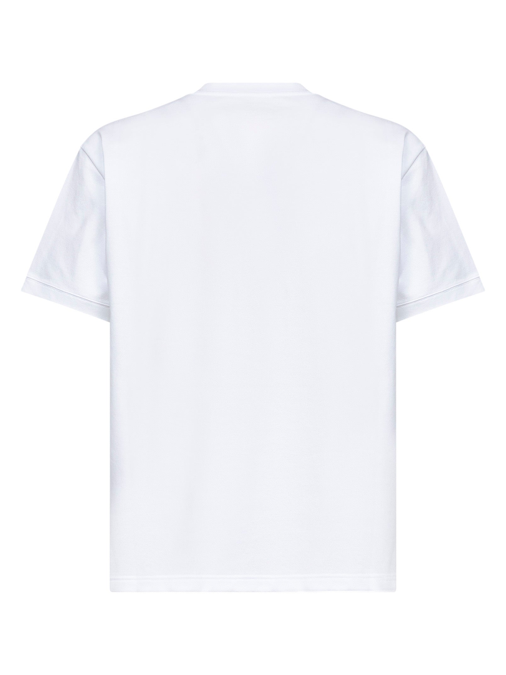 Gucci Men White Stretch Cotton Piqué Embroidered T-Shirt GUCCI