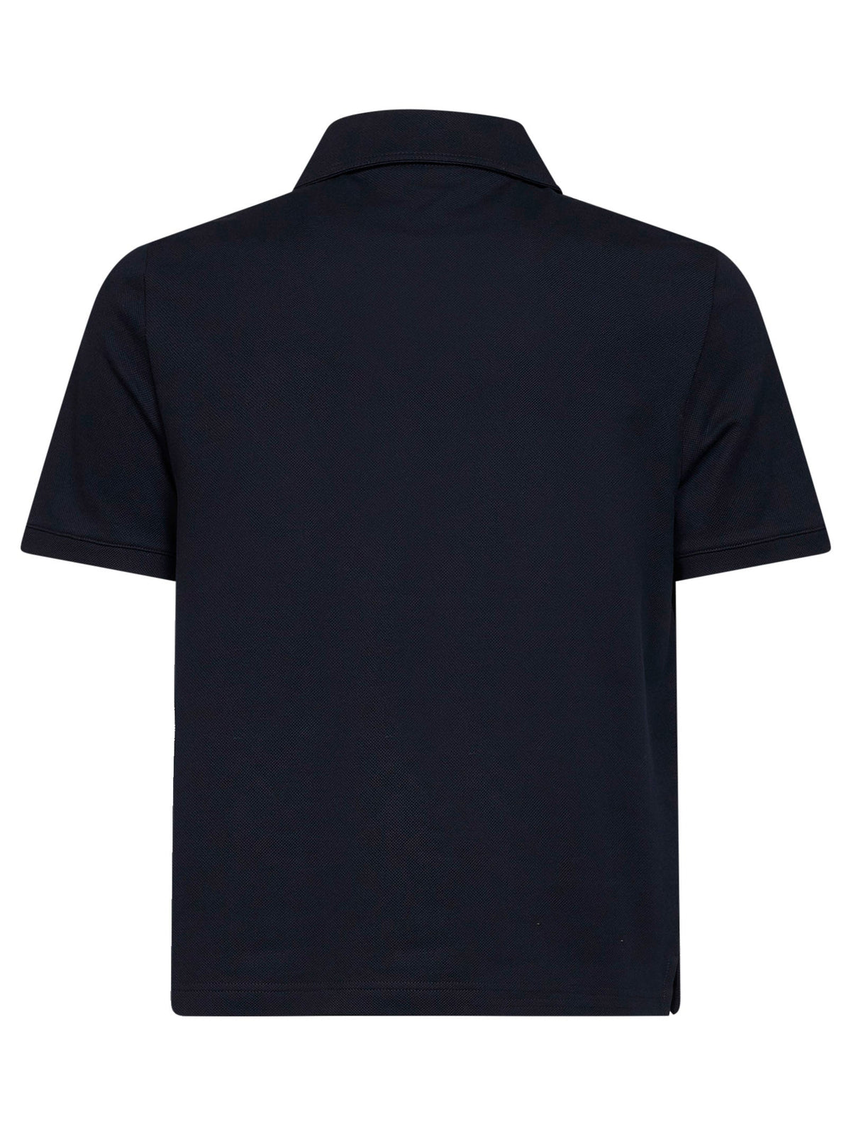 Gucci Men Blue Cotton Pique Embroidered Polo Shirt GUCCI