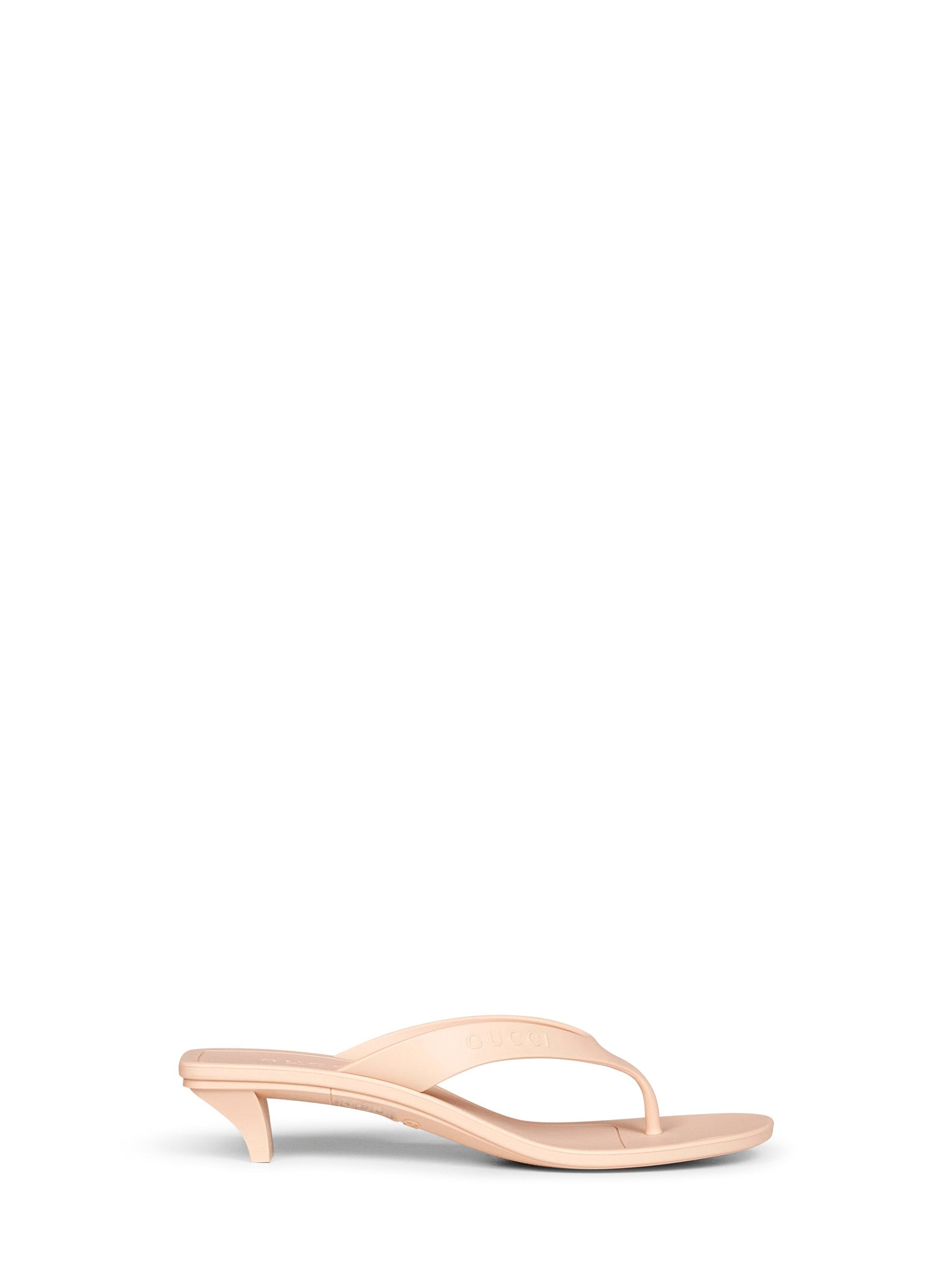 Gucci Women Pink Vittoria Rubber Thong Sandals GUCCI