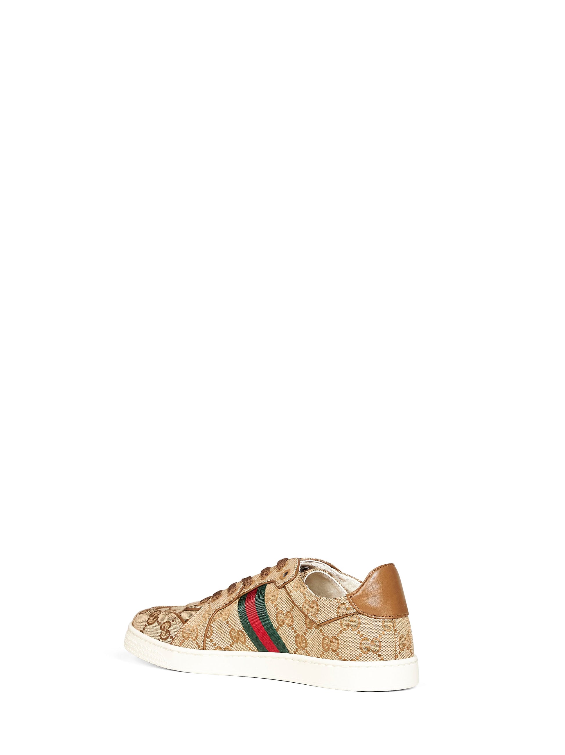 Gucci Women Beige Canvas Gg Stretch Sneakers GUCCI