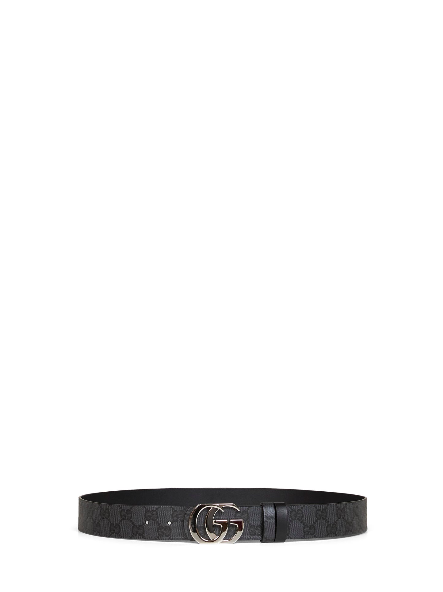 Gucci Men Black Cut Gg Marmont Reversible Belt GUCCI