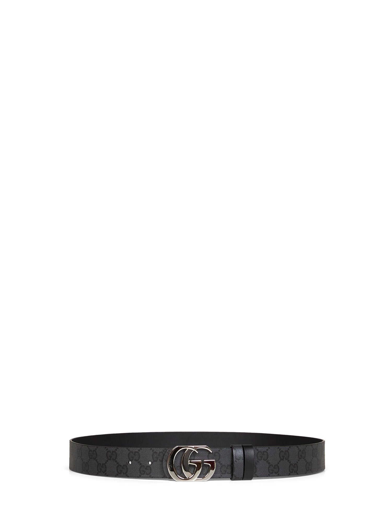 Gucci Men Black Cut Gg Marmont Reversible Belt GUCCI