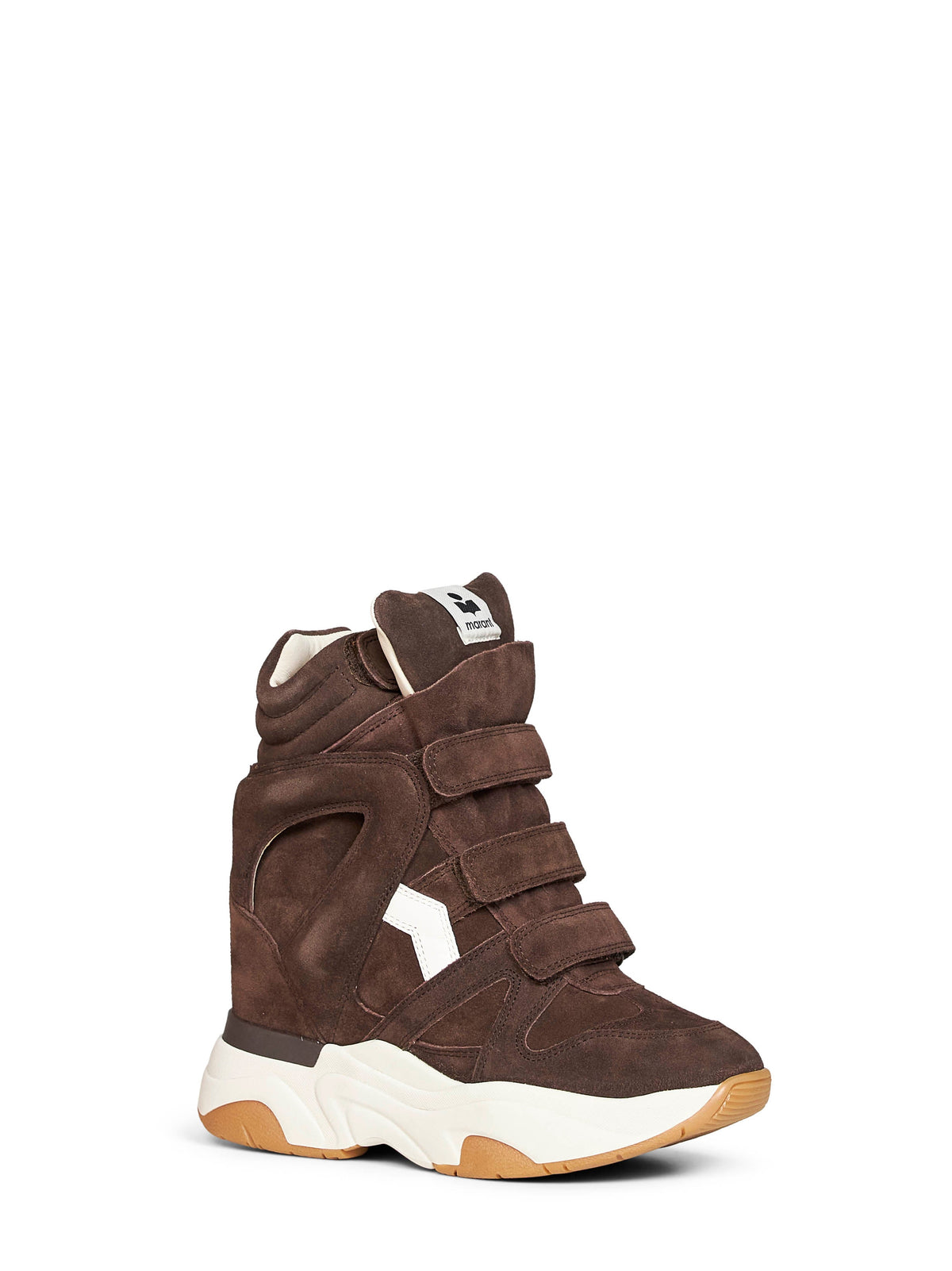 Isabel Marant Women Chocolate Suede Balskee Sneakers ISABEL MARANT