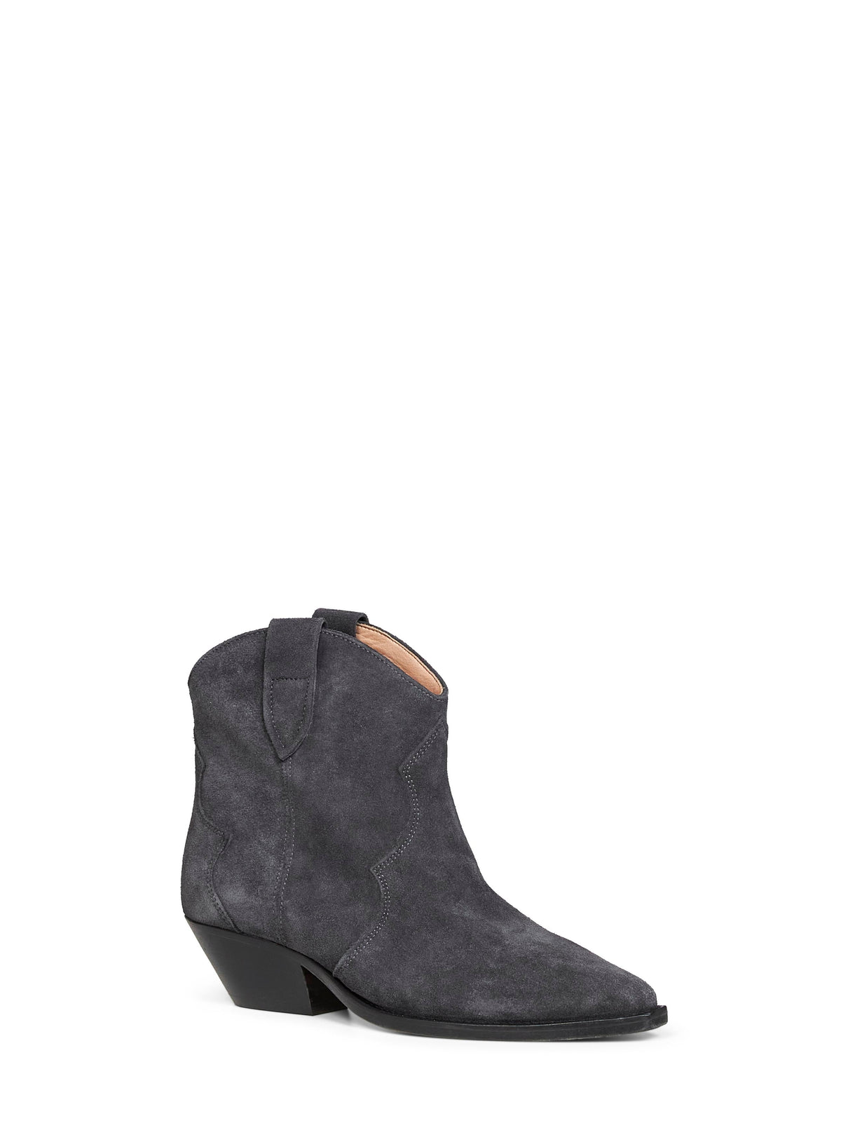 Isabel Marant Women Washed Black Suede Dewina Western Ankle Boots ISABEL MARANT