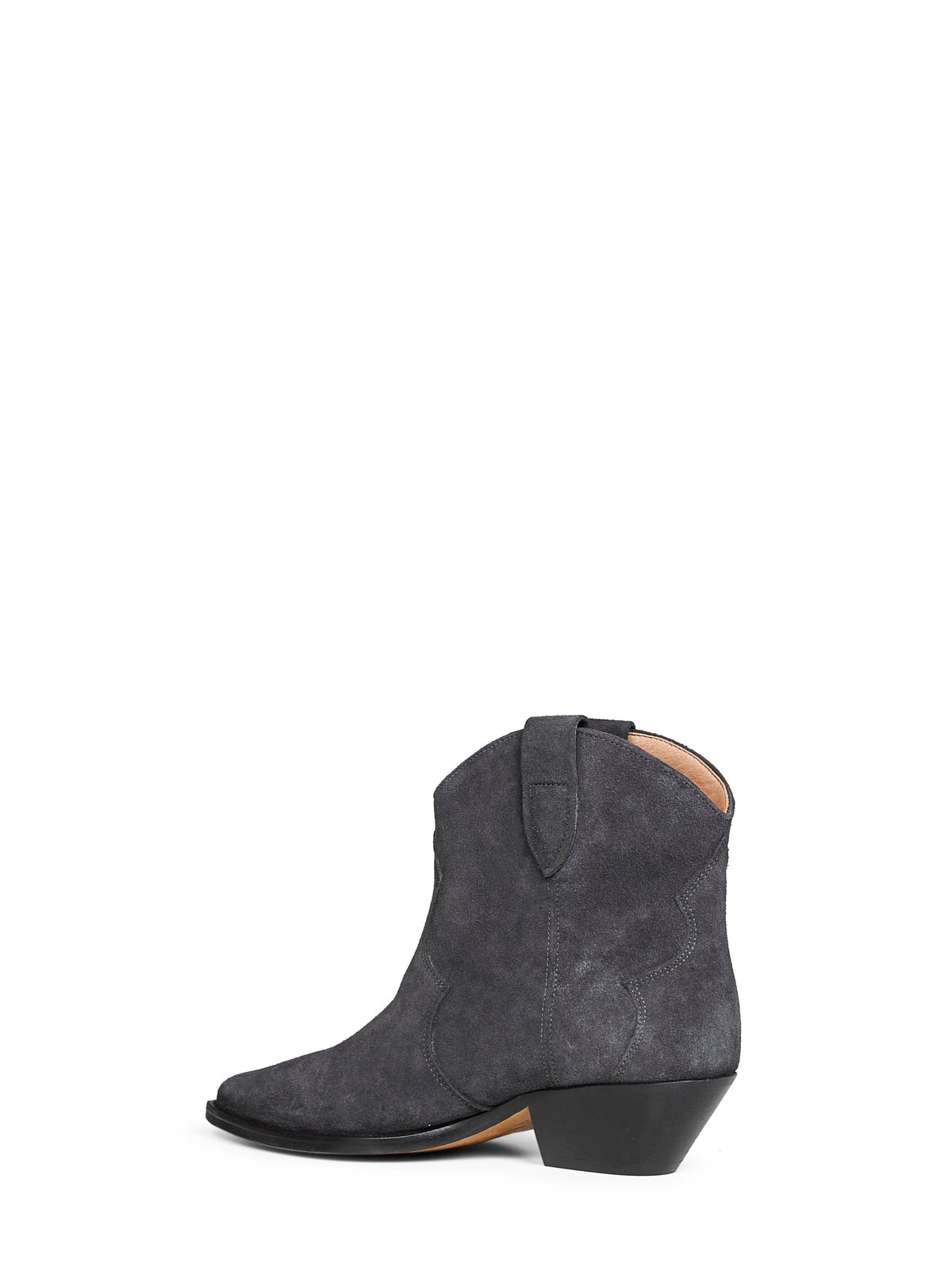 Isabel Marant Women Washed Black Suede Dewina Western Ankle Boots ISABEL MARANT