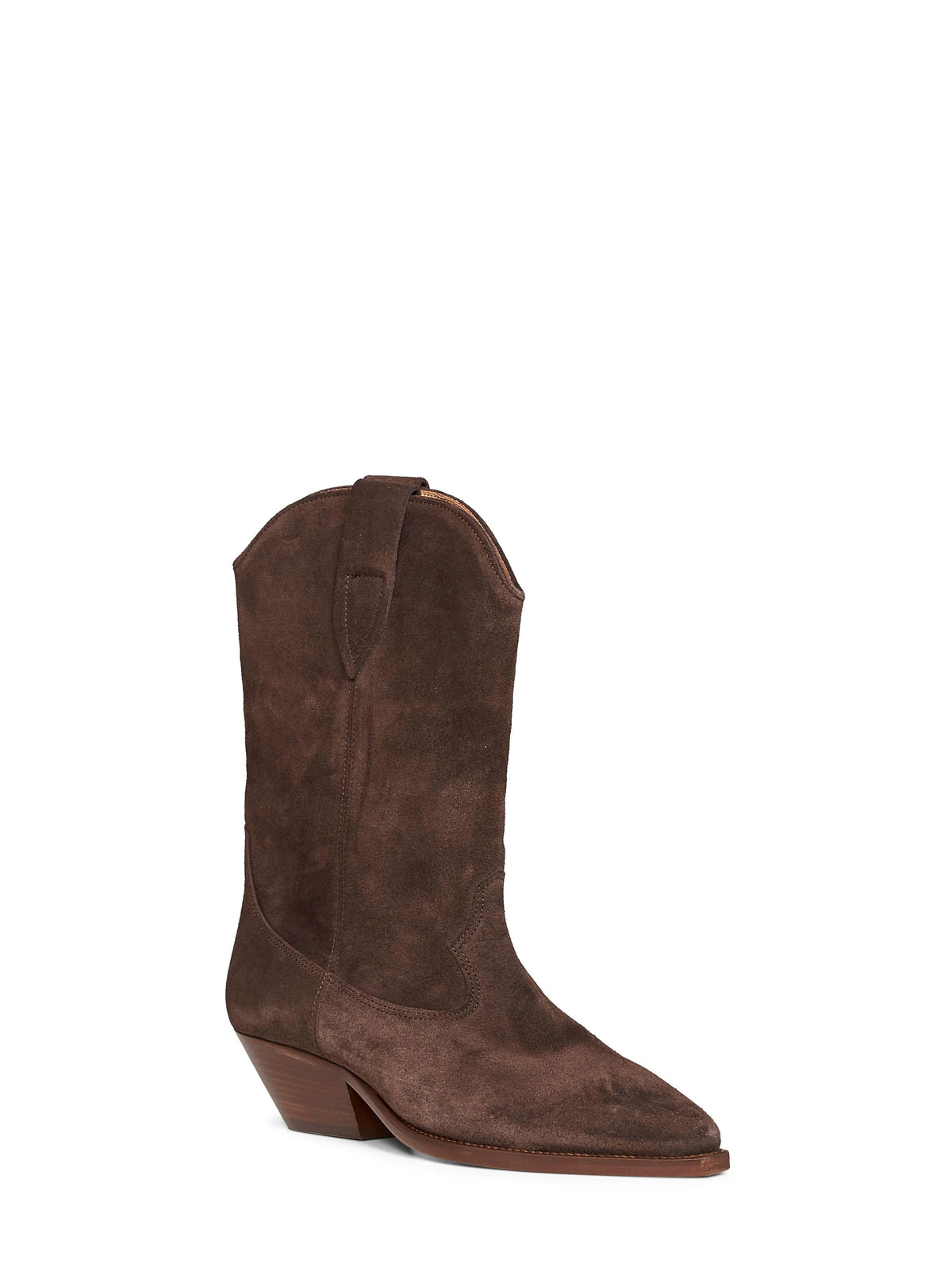 Isabel Marant Women Chocolate Suede Duerto Western Boots ISABEL MARANT