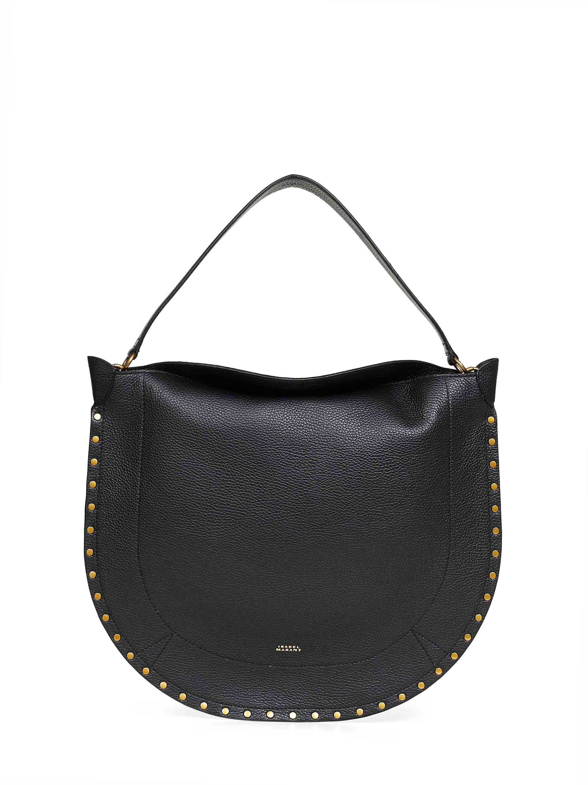 Isabel Marant Women Black Oskan Hobo Soft Shoulder Bag ISABEL MARANT