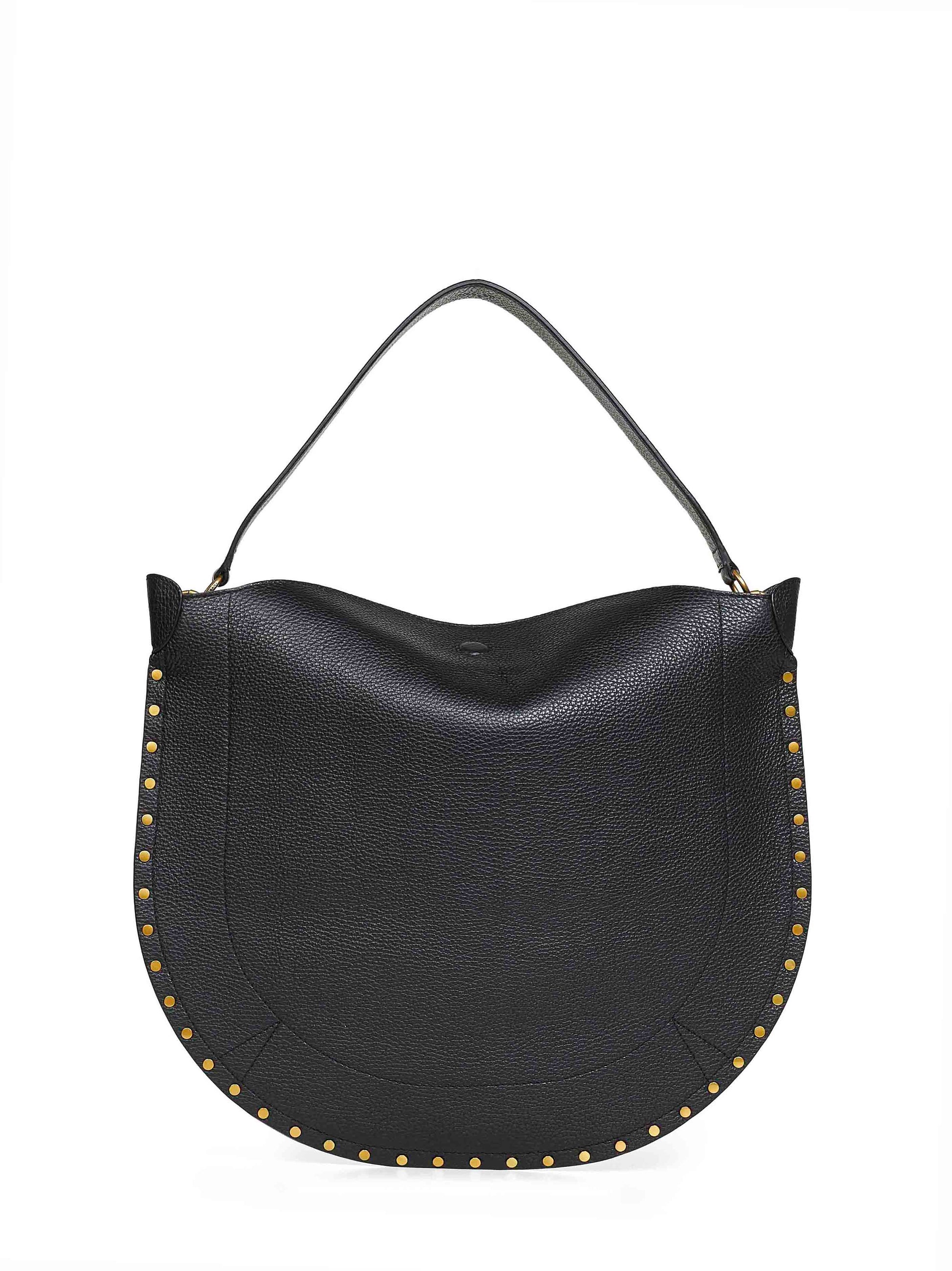 Isabel Marant Women Black Oskan Hobo Soft Shoulder Bag ISABEL MARANT