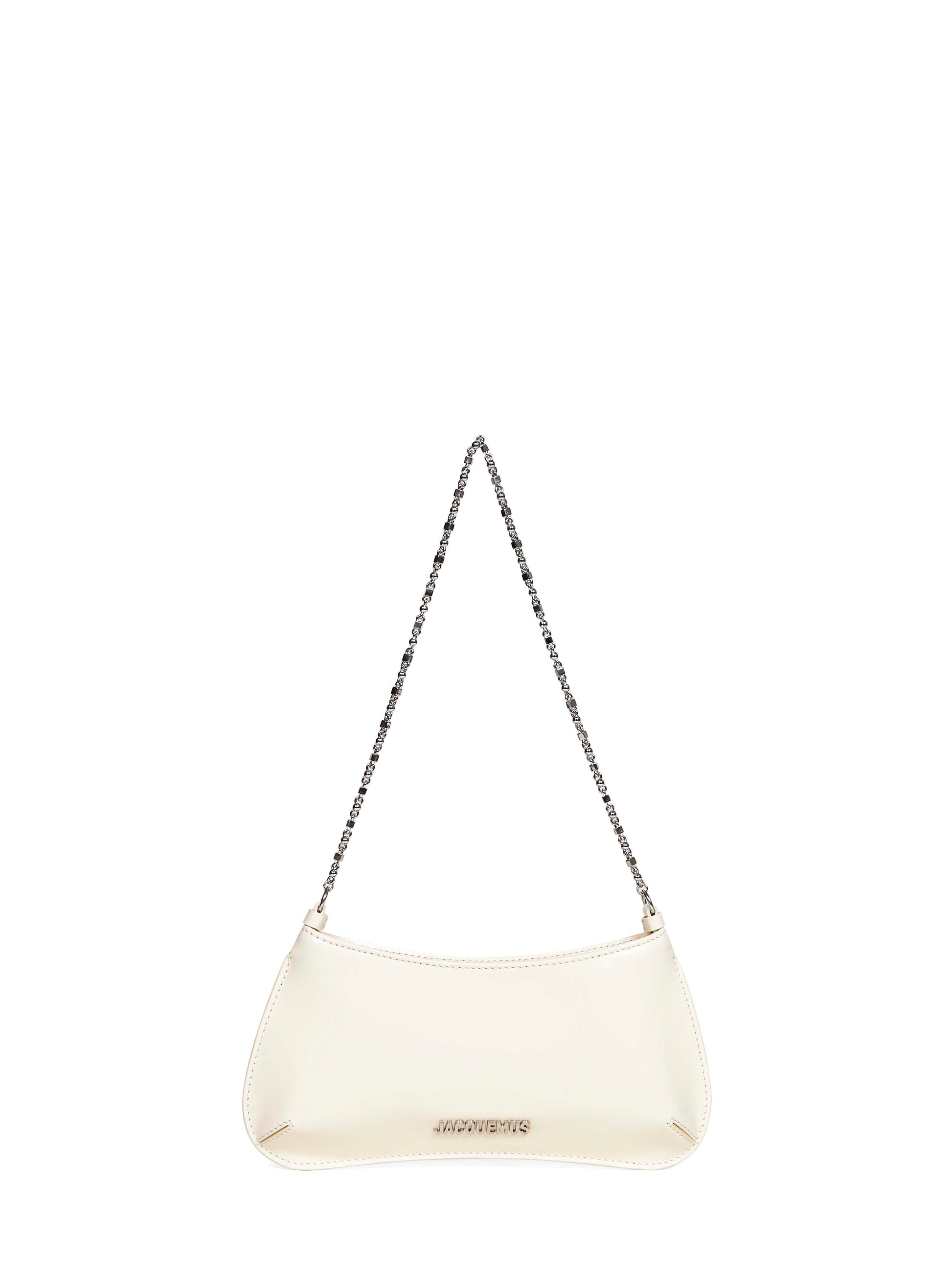 Jacquemus Women Light Ivory The Small Bisou Chaine Shoulder Bag JACQUEMUS