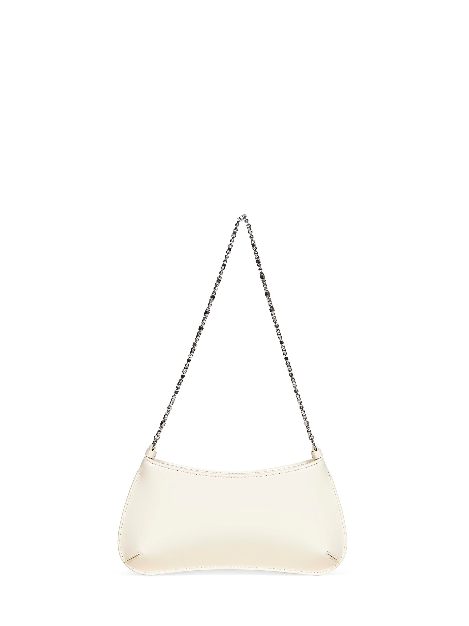 Jacquemus Women Light Ivory The Small Bisou Chaine Shoulder Bag JACQUEMUS