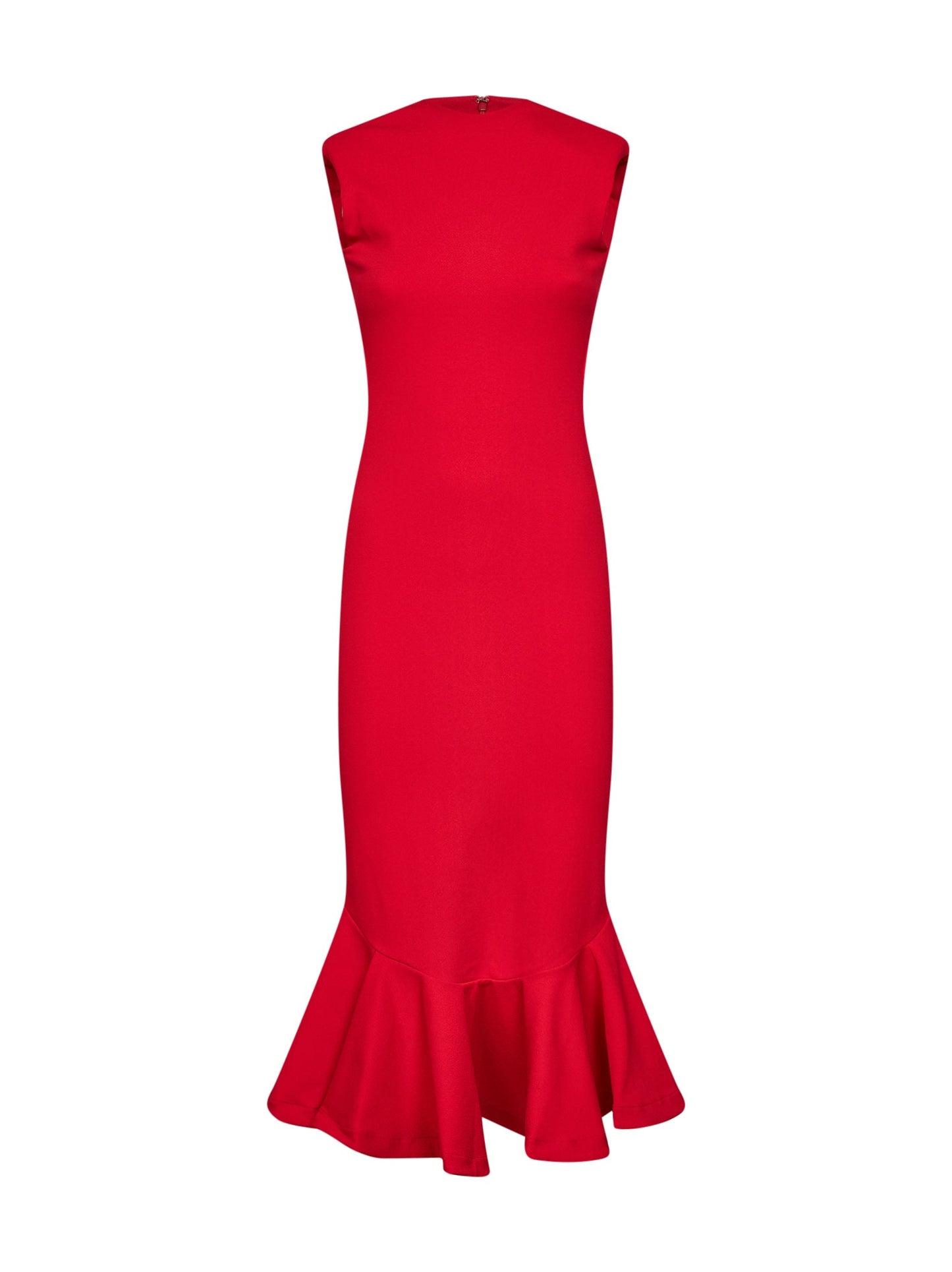 Jacquemus Women Red Compact Jersey The Palmier Midi Dress JACQUEMUS