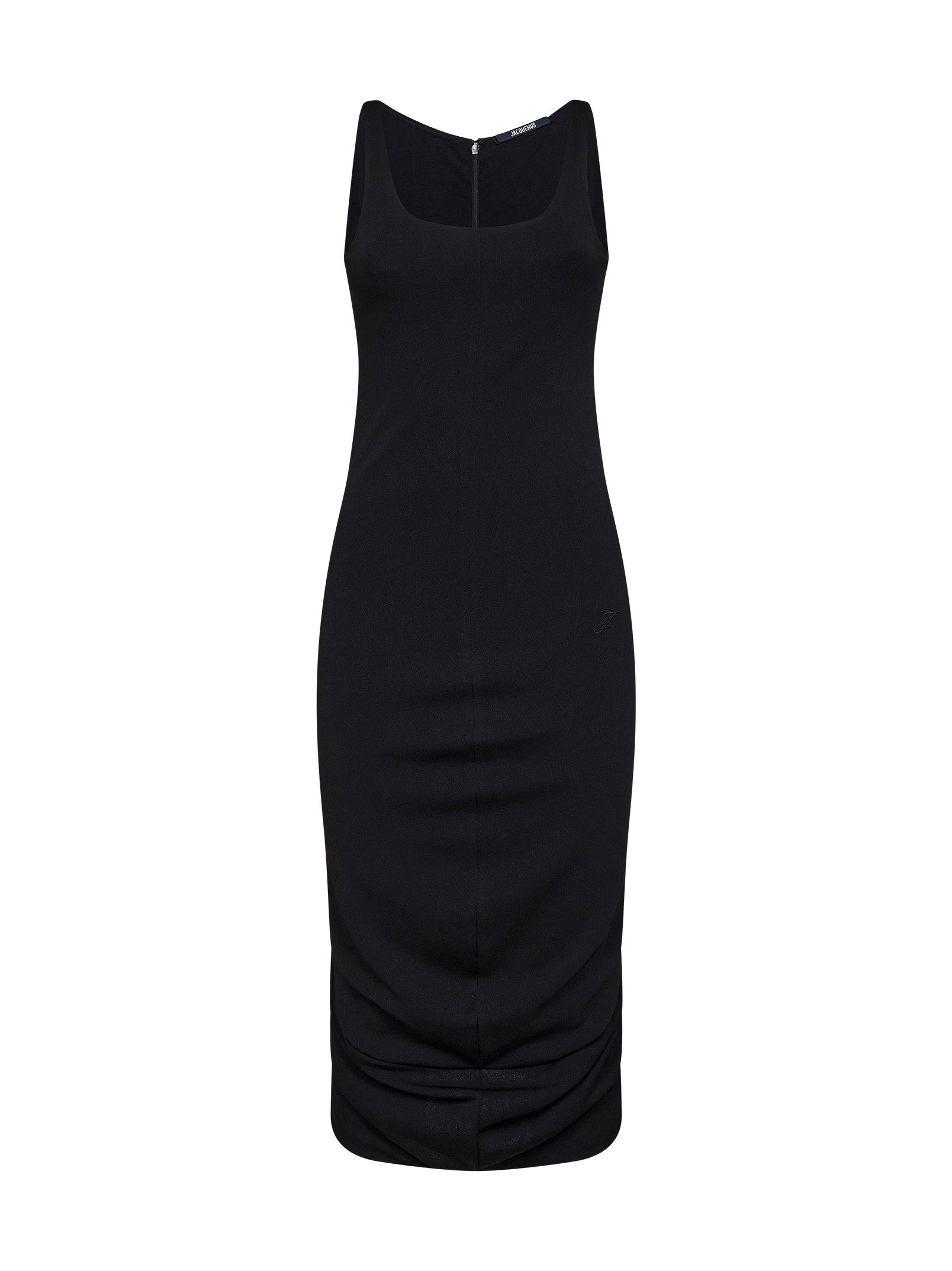 Jacquemus Women Black The Regata Draped-Effect Midi Dress JACQUEMUS