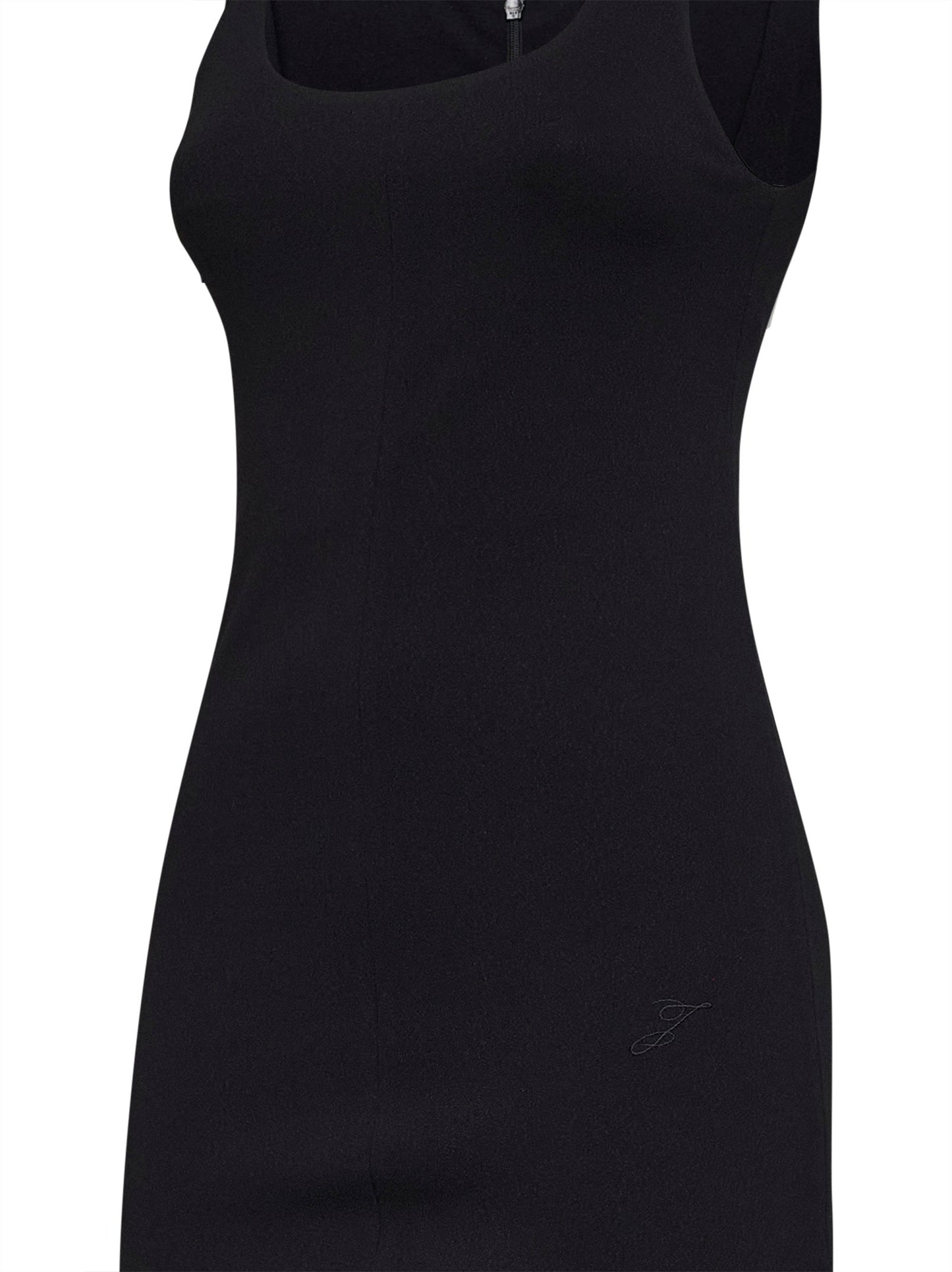 Jacquemus Women Black The Regata Draped-Effect Midi Dress JACQUEMUS