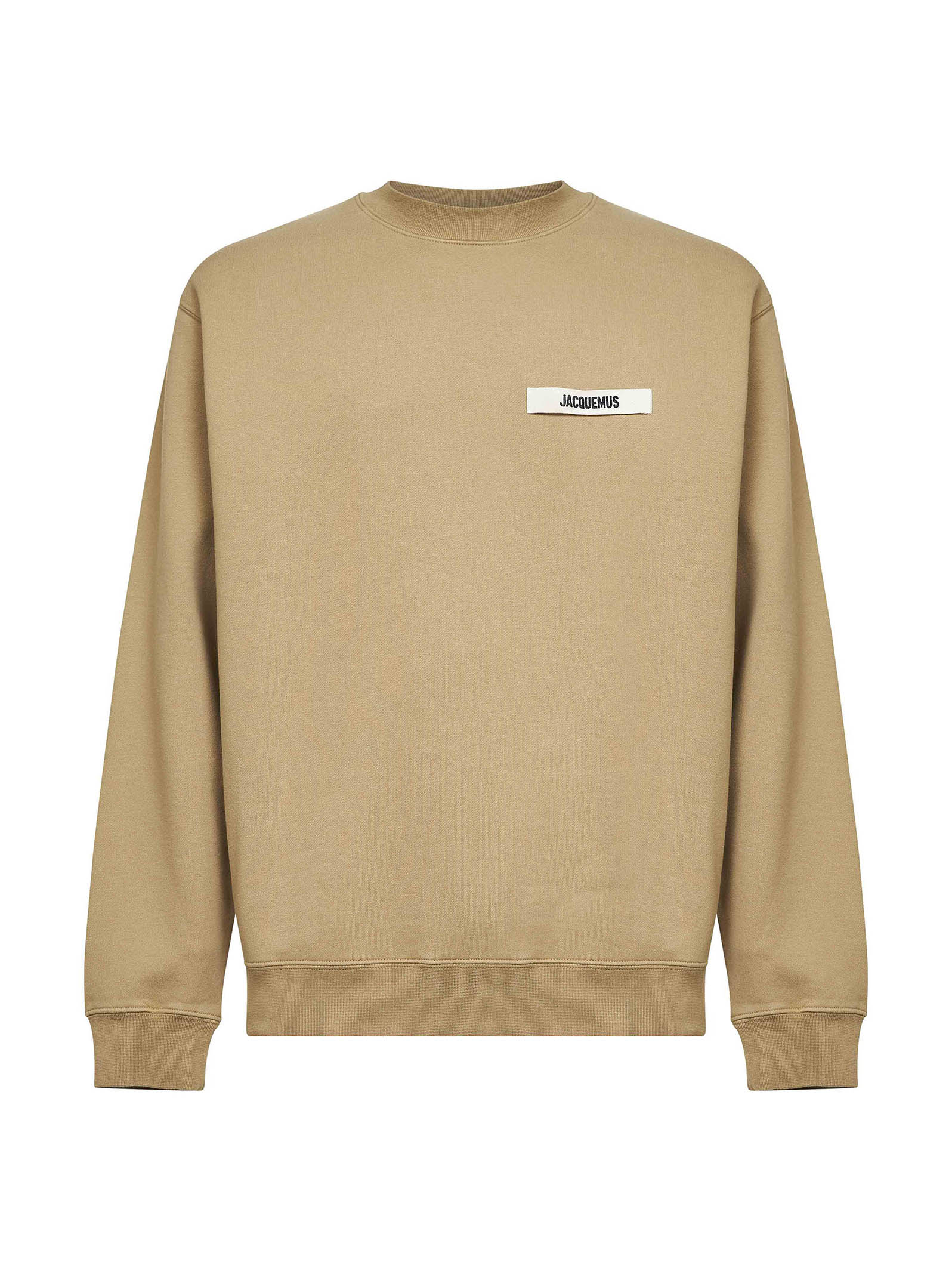 Jacquemus Men Dark Beige Organic Cotton Fleece The Gros Grain Sweatshirt JACQUEMUS
