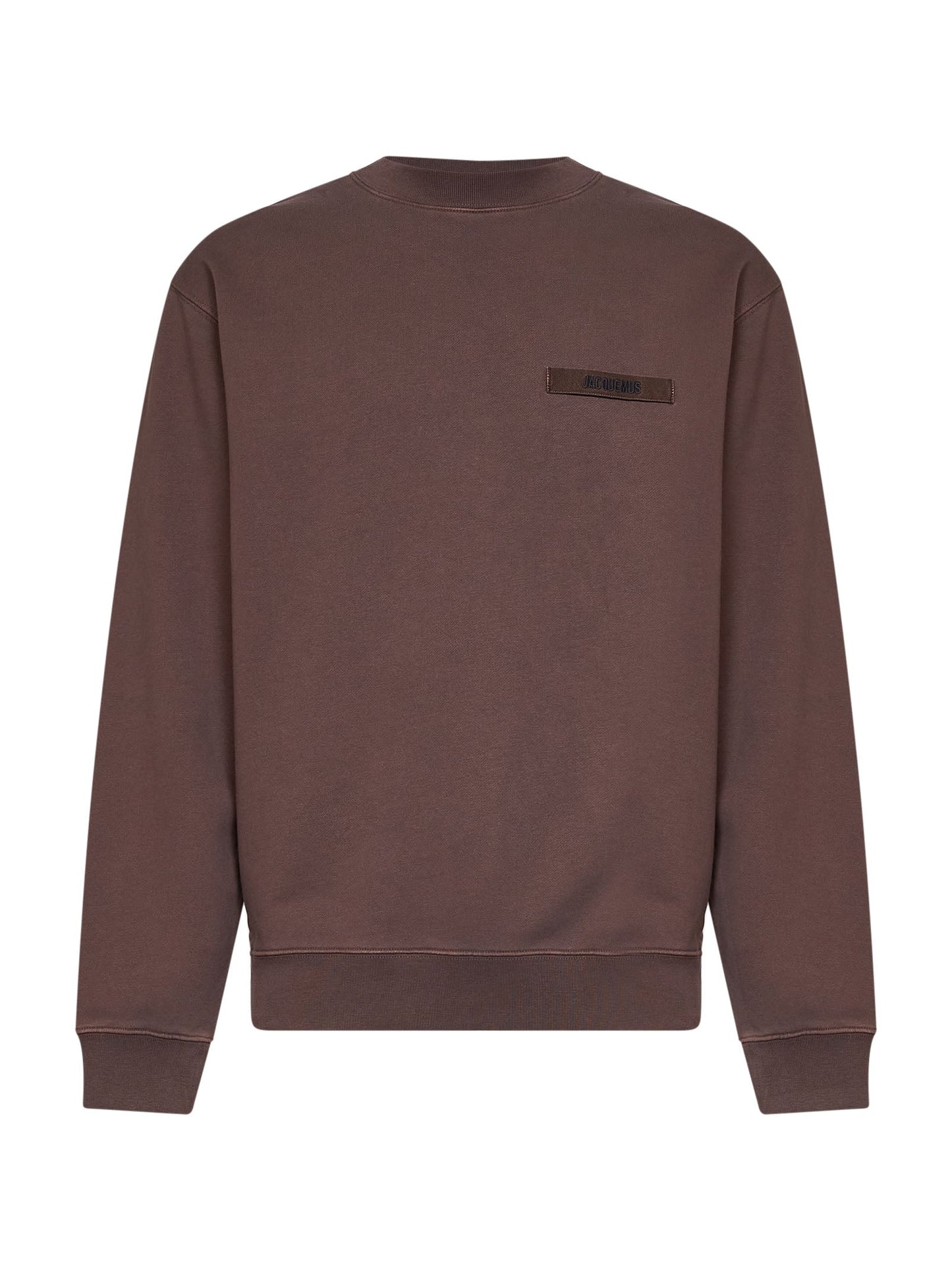 Jacquemus Men Brown Organic Cotton Fleece The Gros Grain Sweatshirt JACQUEMUS