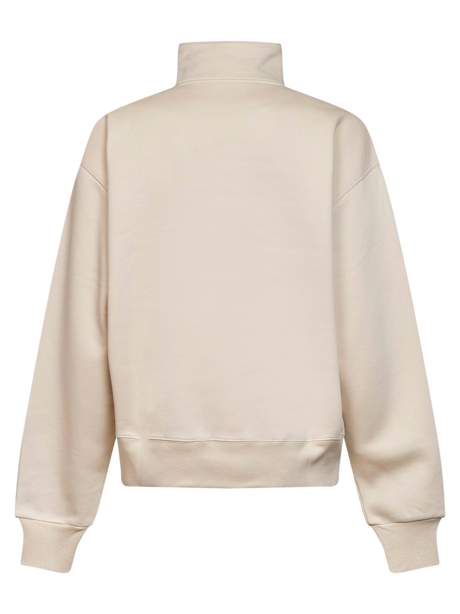 Jacquemus Men Beige The Gros Grain Zipped-Rollneck Sweatshirt JACQUEMUS