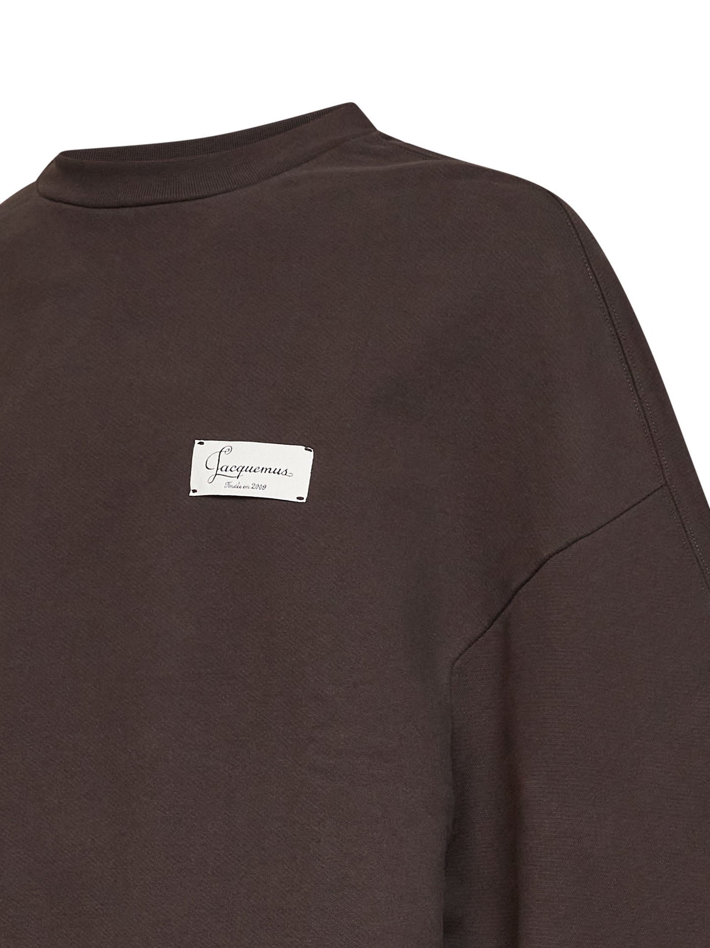 Jacquemus Men Brown Cotton The Montaigne Crewneck Sweatshirt JACQUEMUS