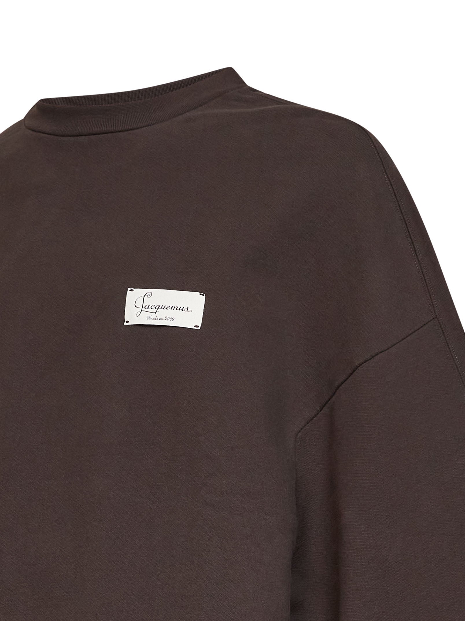 Jacquemus Men Brown Cotton The Montaigne Crewneck Sweatshirt JACQUEMUS