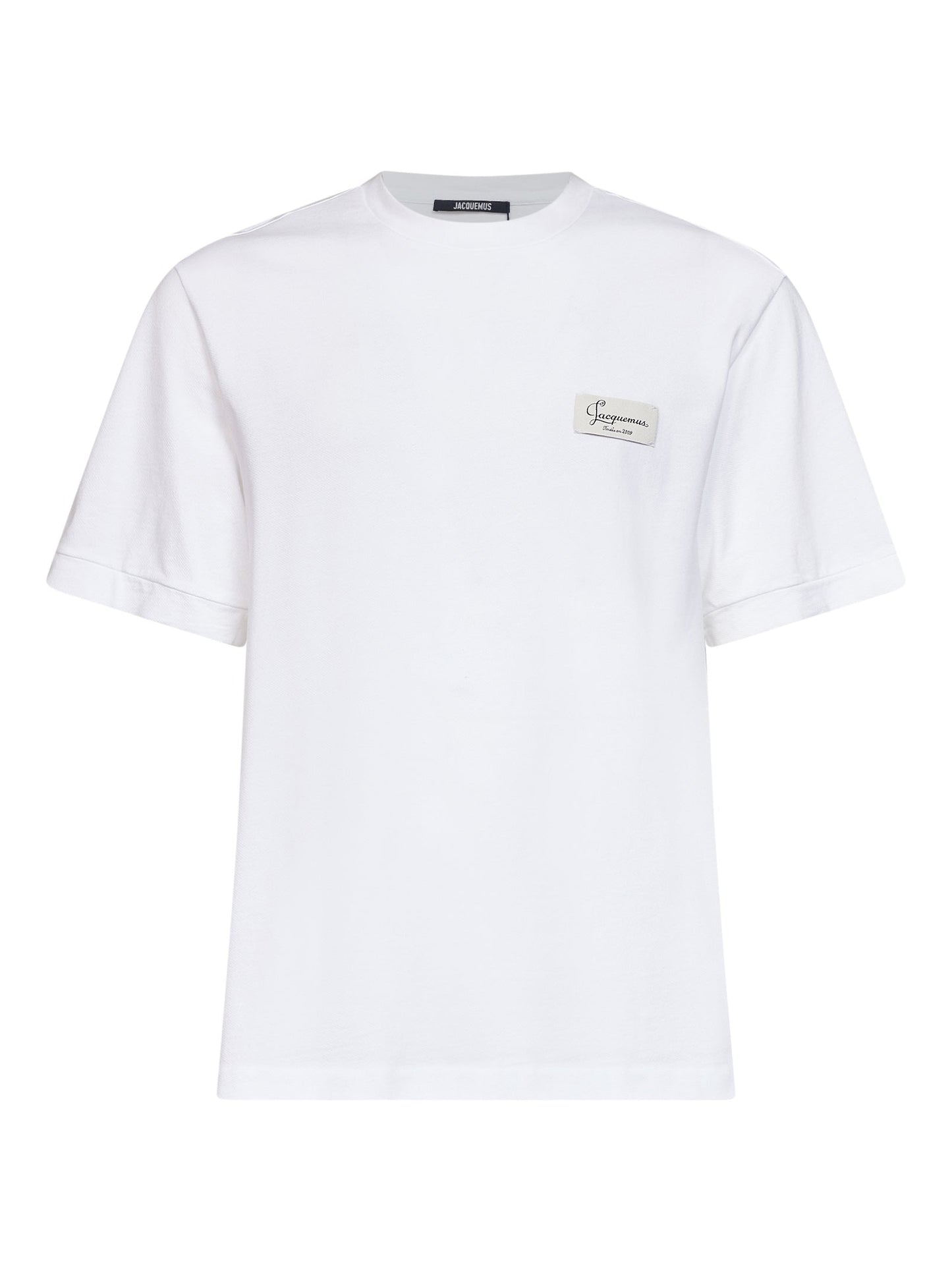 Jacquemus Men White Cotton Piqué The Montaigne T-Shirt JACQUEMUS