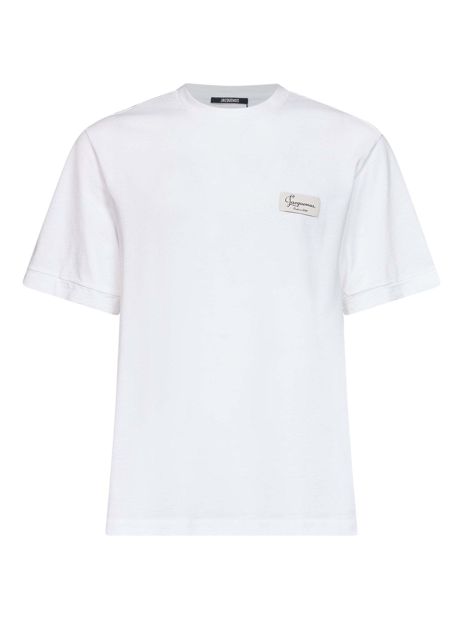 Jacquemus Men White Cotton Piqué The Montaigne T-Shirt JACQUEMUS