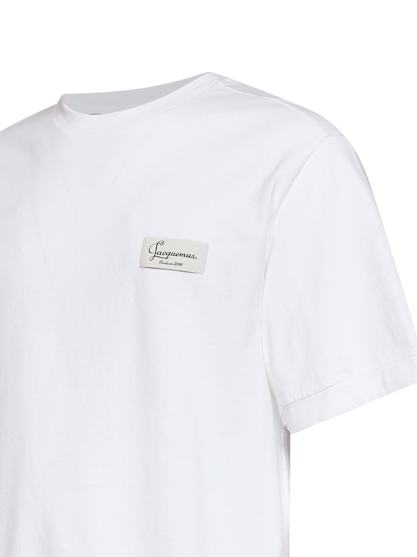 Jacquemus Men White Cotton Piqué The Montaigne T-Shirt JACQUEMUS